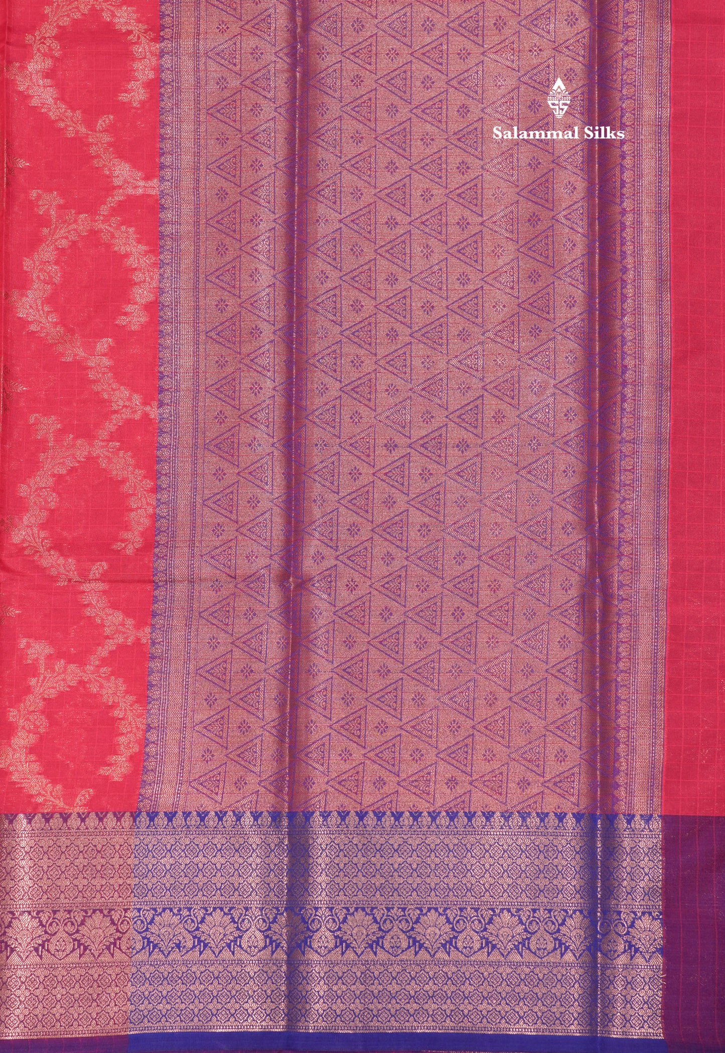 Pink Colour Fancy Saree With Contrast Violet Border