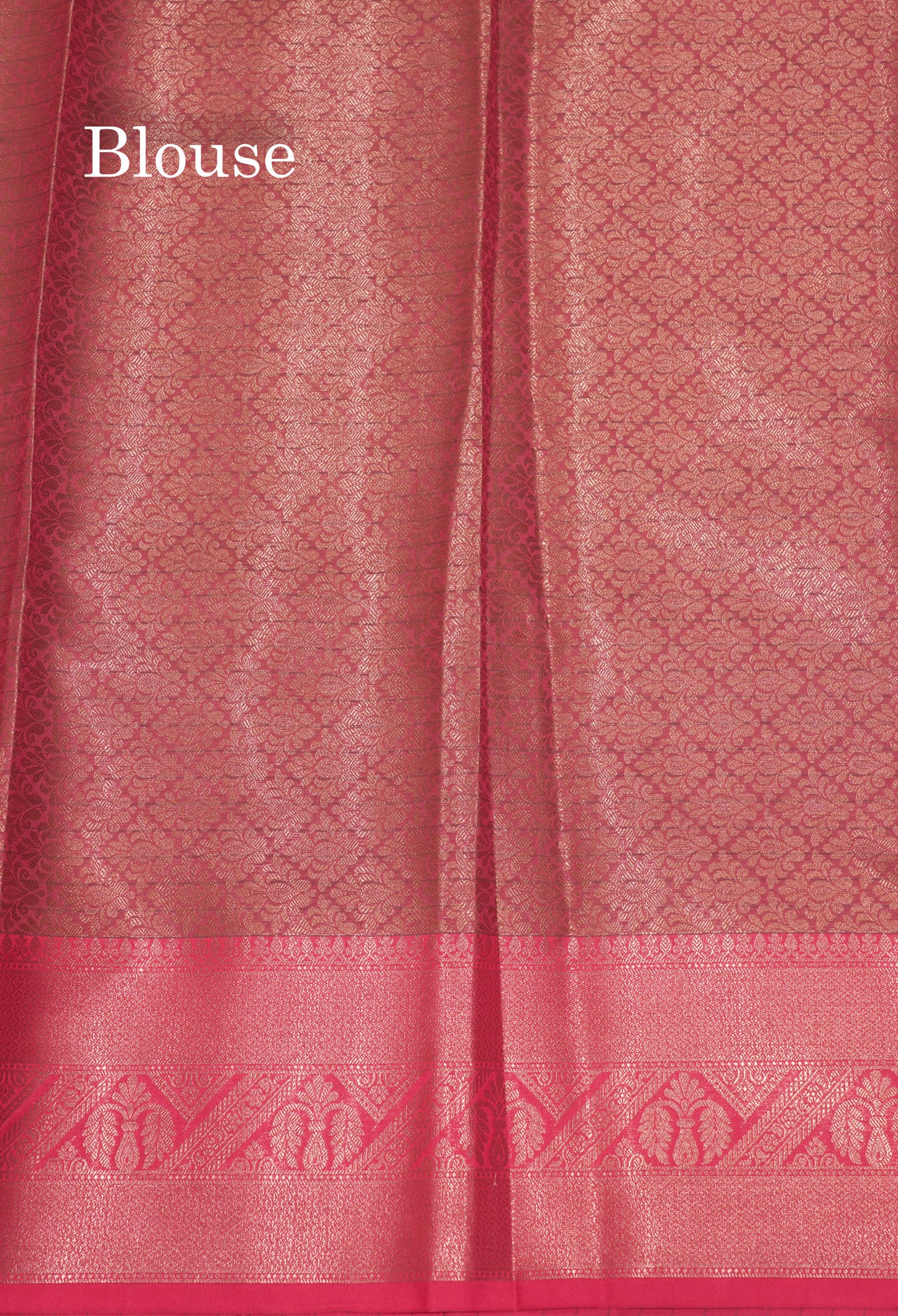 Grey Colour Fancy Semi Silk saree With Contrast Pink Border