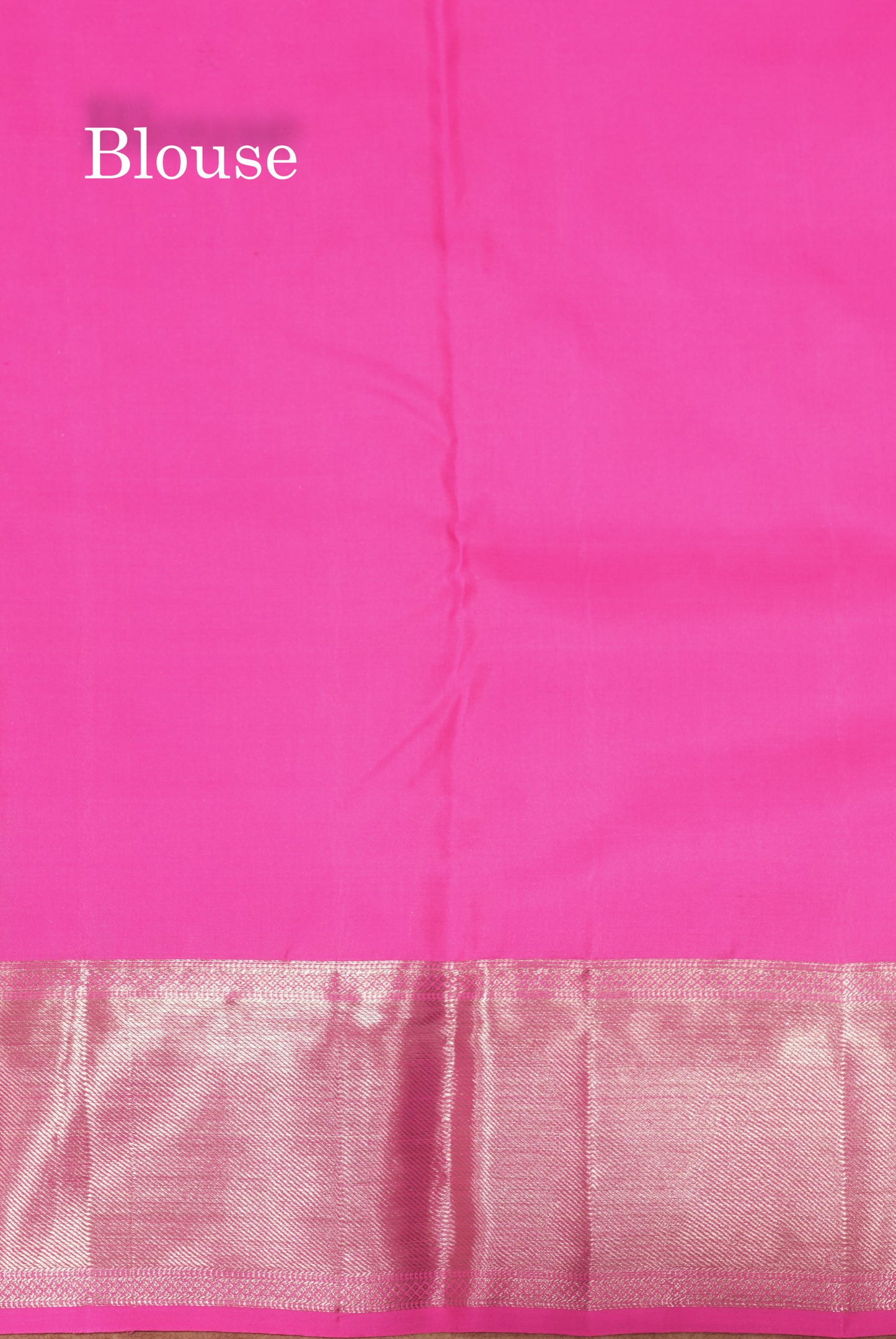 Pink Colour Pure Kanjivaram Silk Saree With Silver Zari Border