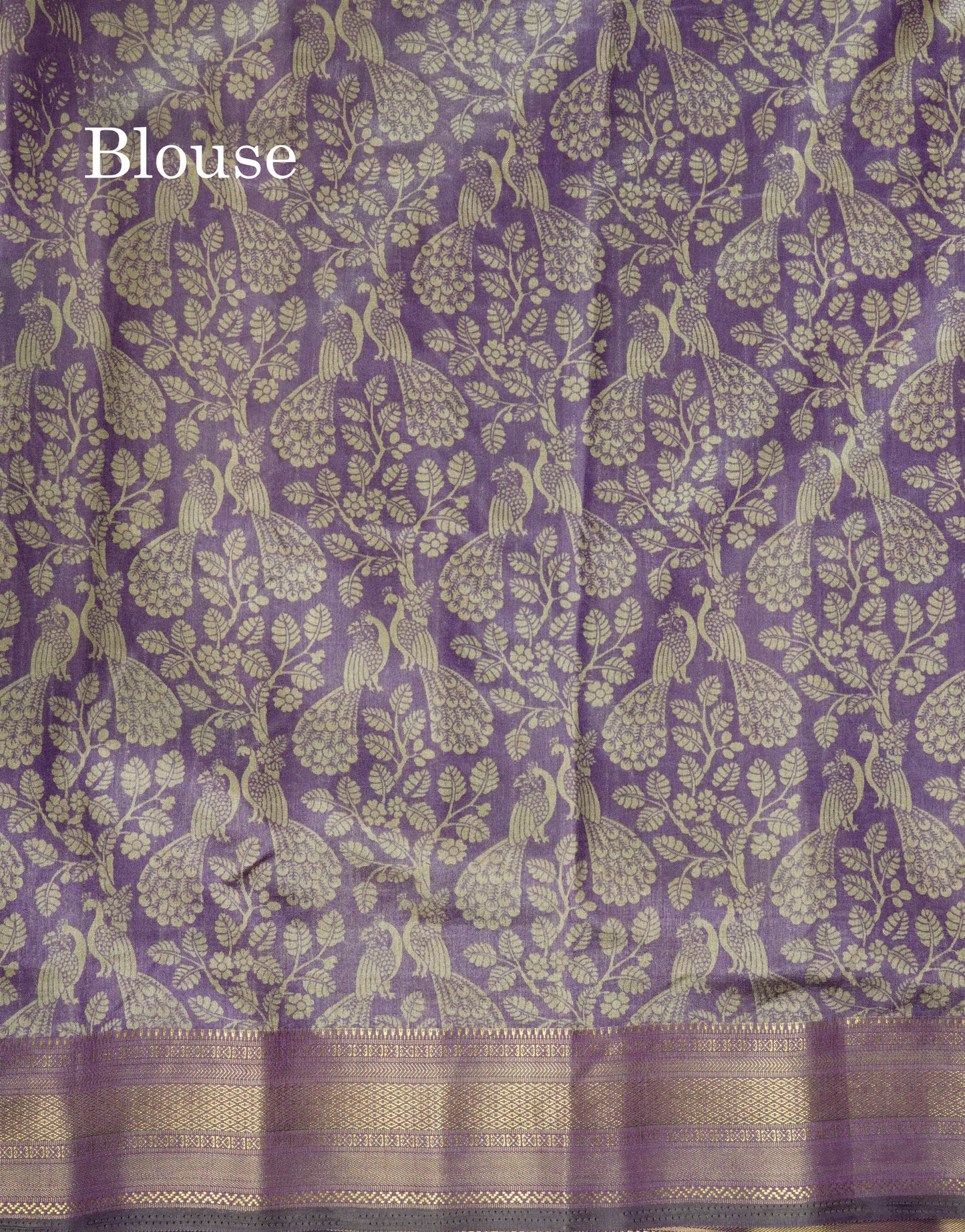 Grey Pichwai Print In Semi Raw Silk Saree With Contrast Maroon Traditional Border