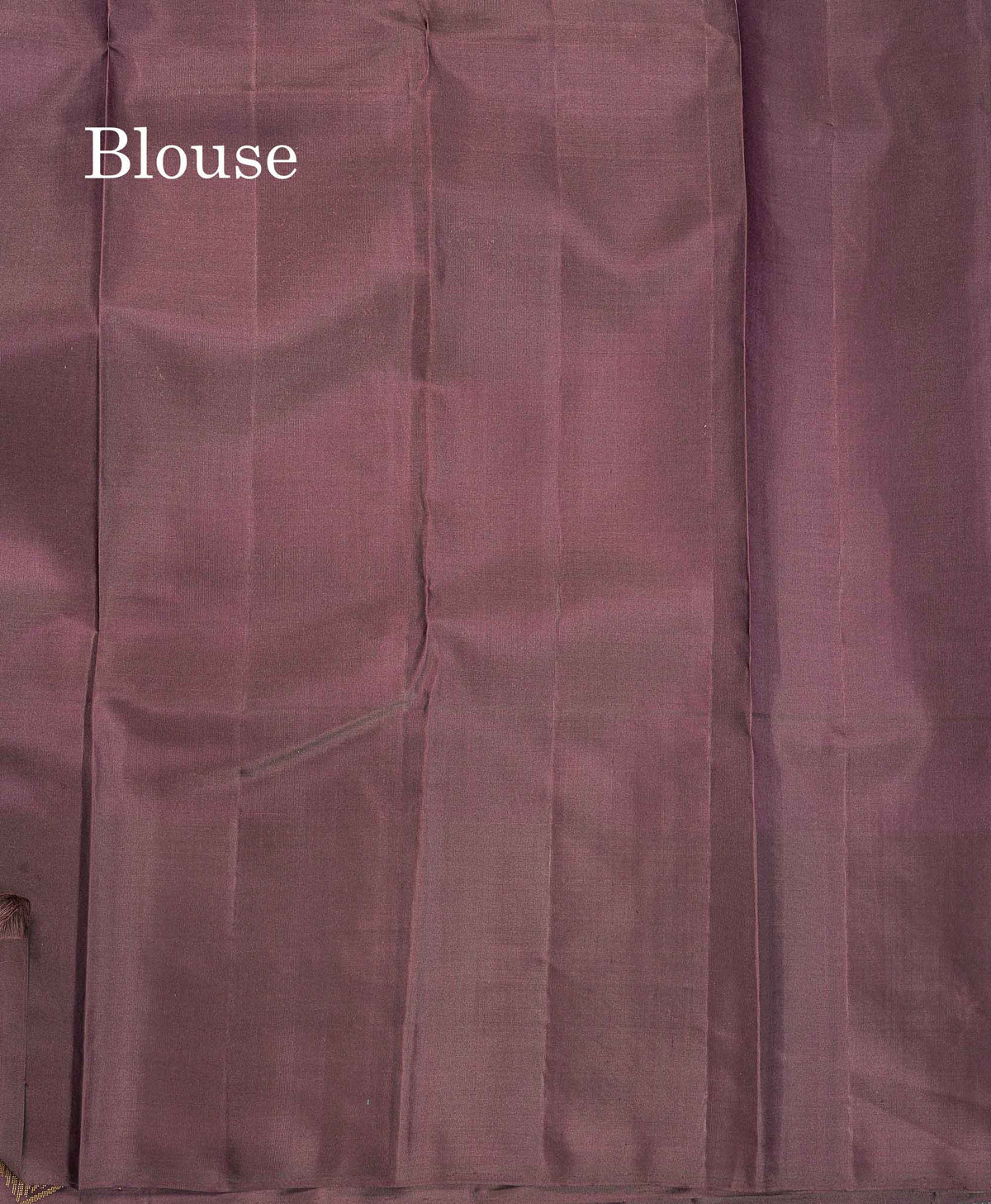 Pure Kanjivaram Silk Saree - Dusty Mauve Colour Body With Long Fancy Border