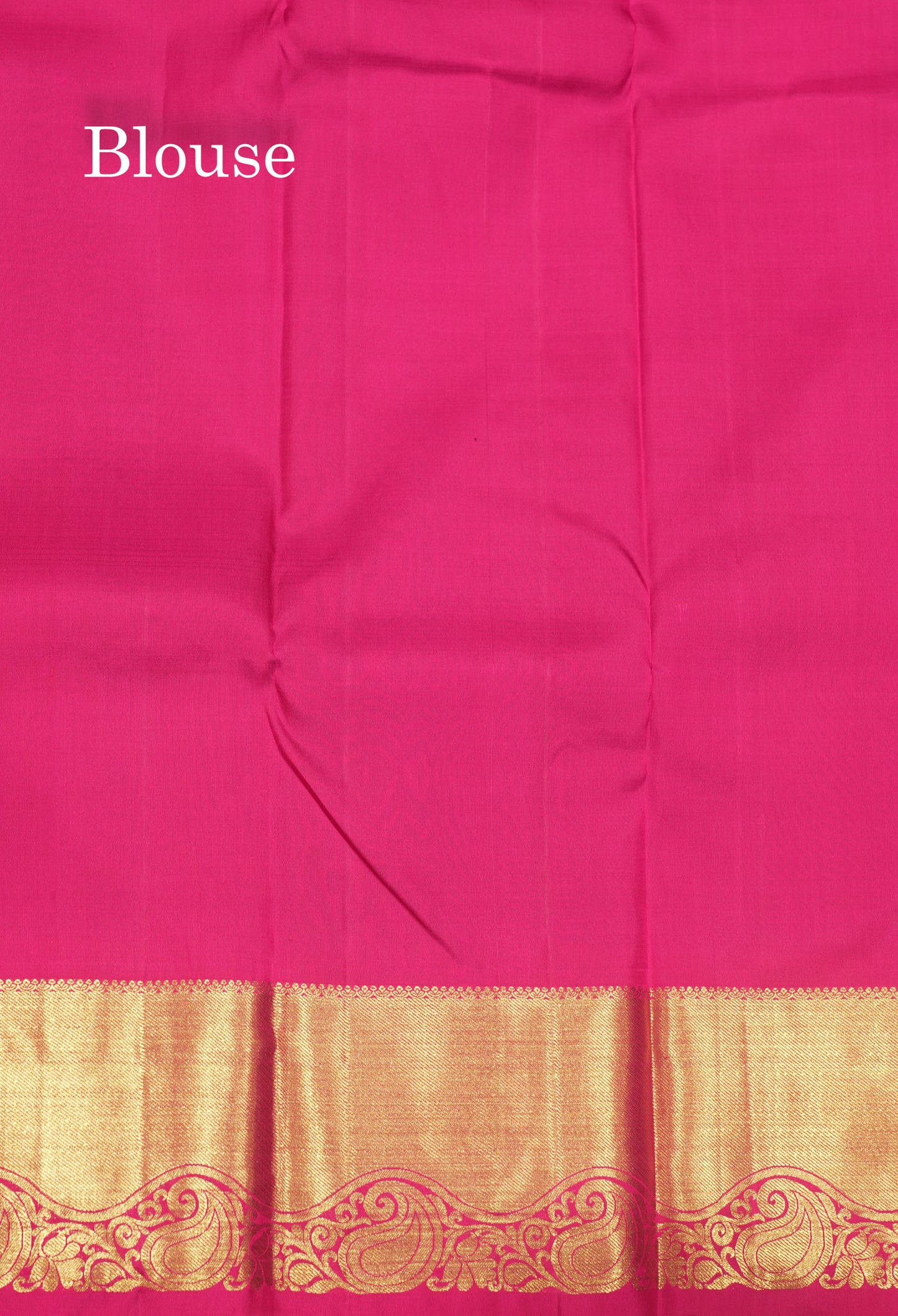Bottle Green Colour Pure Kanjivaram Silk Saree With Contrast Magenta Border