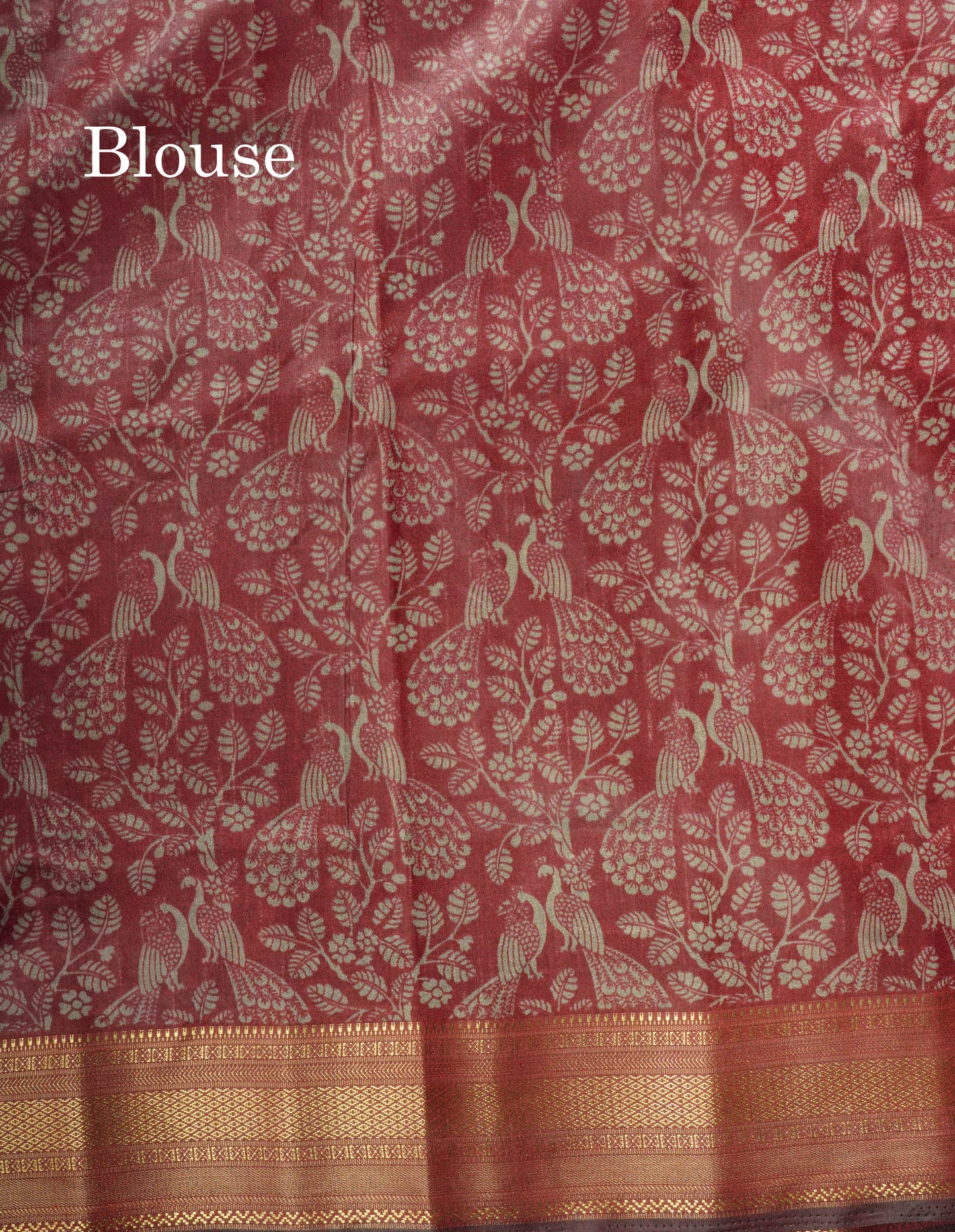 Grey Pichwai Print In Semi Raw Silk Saree With Contrast Maroon Traditional Border
