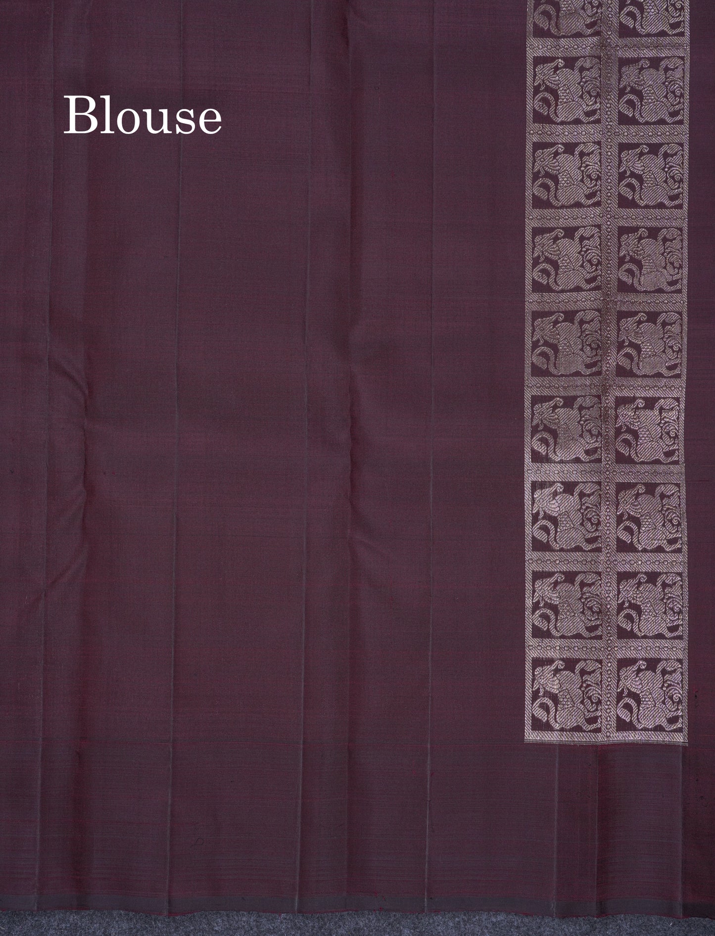 Beautiful Rust Orange Pure Kanjivaram Silk Saree With Contrast Dark Brown Plain Border