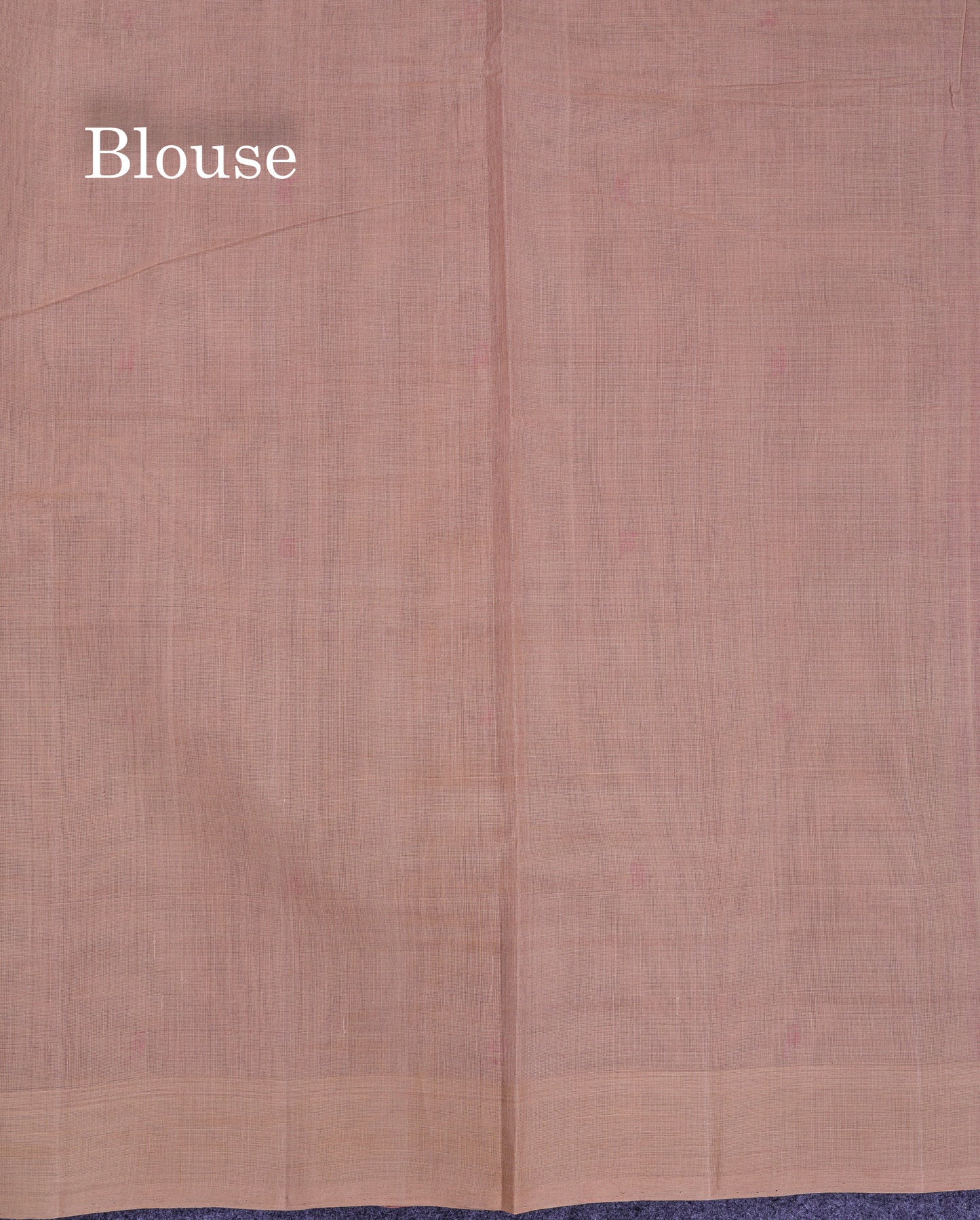 Beautiful Pink Thread Work Butta Handloom Pure Cotton Saree With Contrast Cream Sandal Blouse