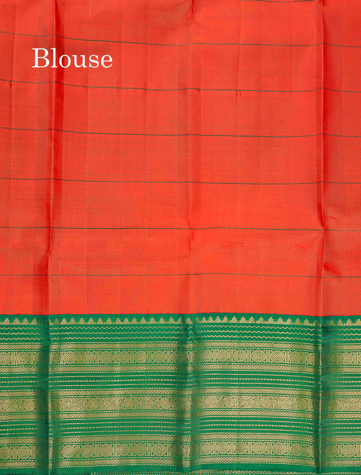 Korvai Pure Kanjivaram Silk Saree - Violet Colour Body Checks With Mango Butta & Ganga Jamuna Traditional Border