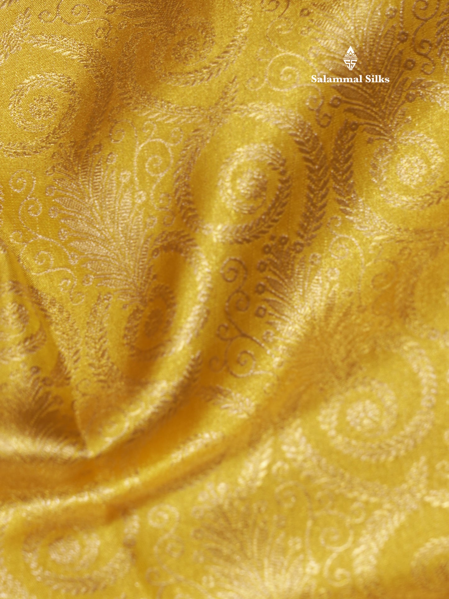 Gold Colour Pure Kanjivaram Tissue Silk Saree With Contrast Pink Border