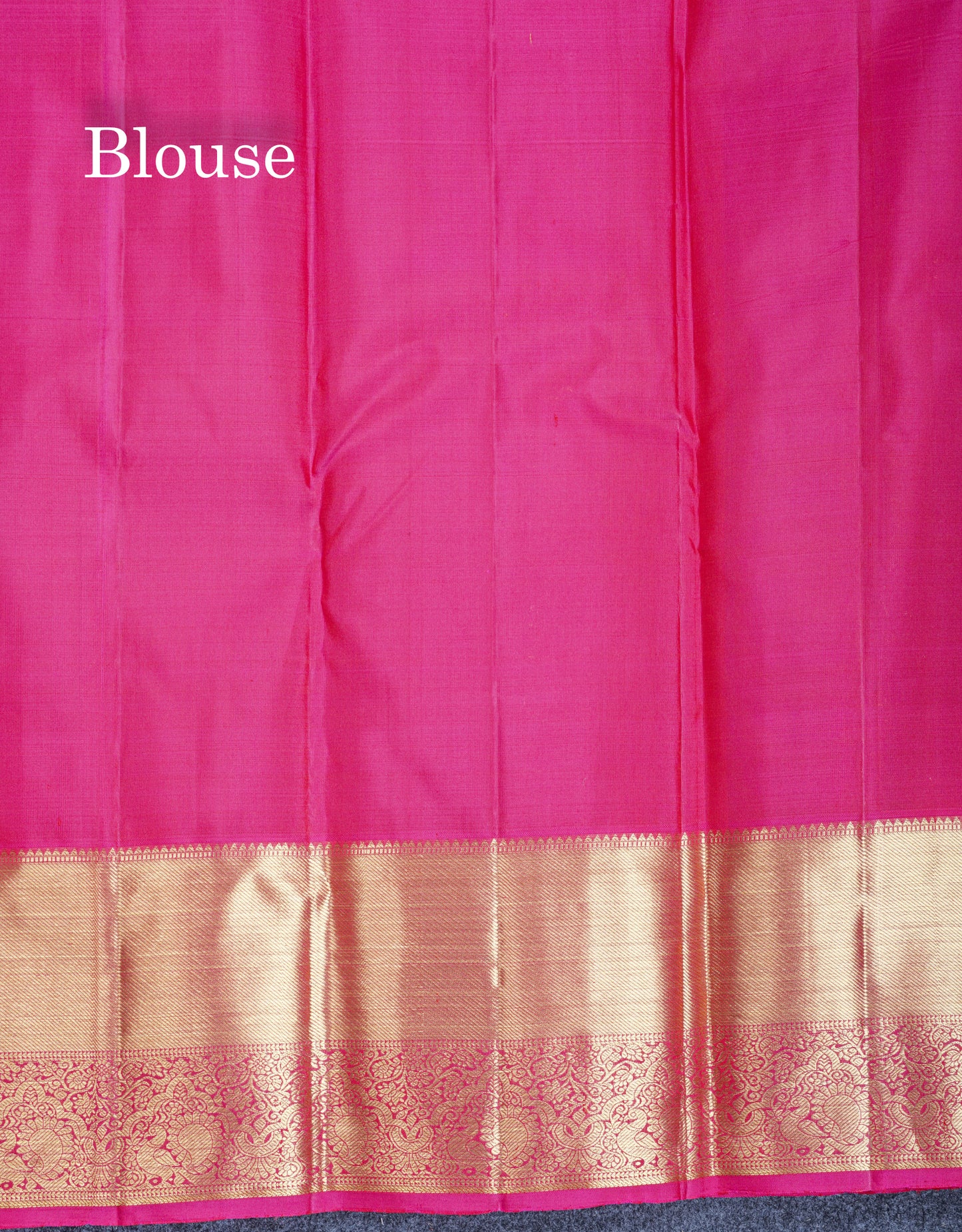Dual Tone Purple Pure Kanjivaram Silk Saree With Contrast Pink Traditional Border