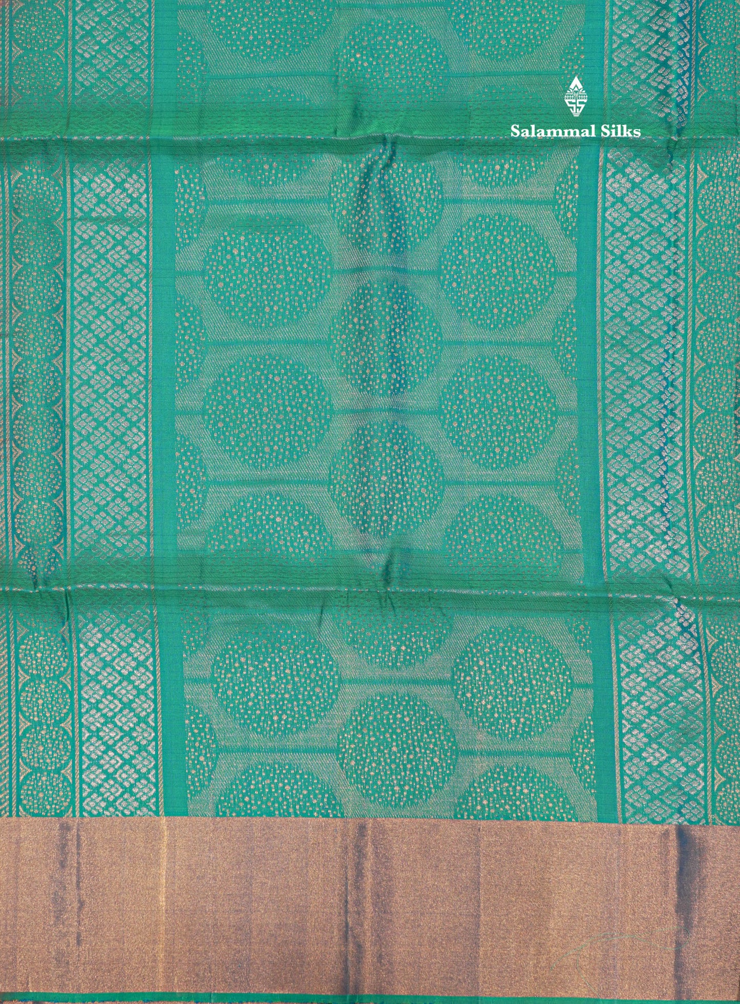 Pinkish Orange Colour Pure Kanjivaram Soft Silk Saree With Copper Zari Border