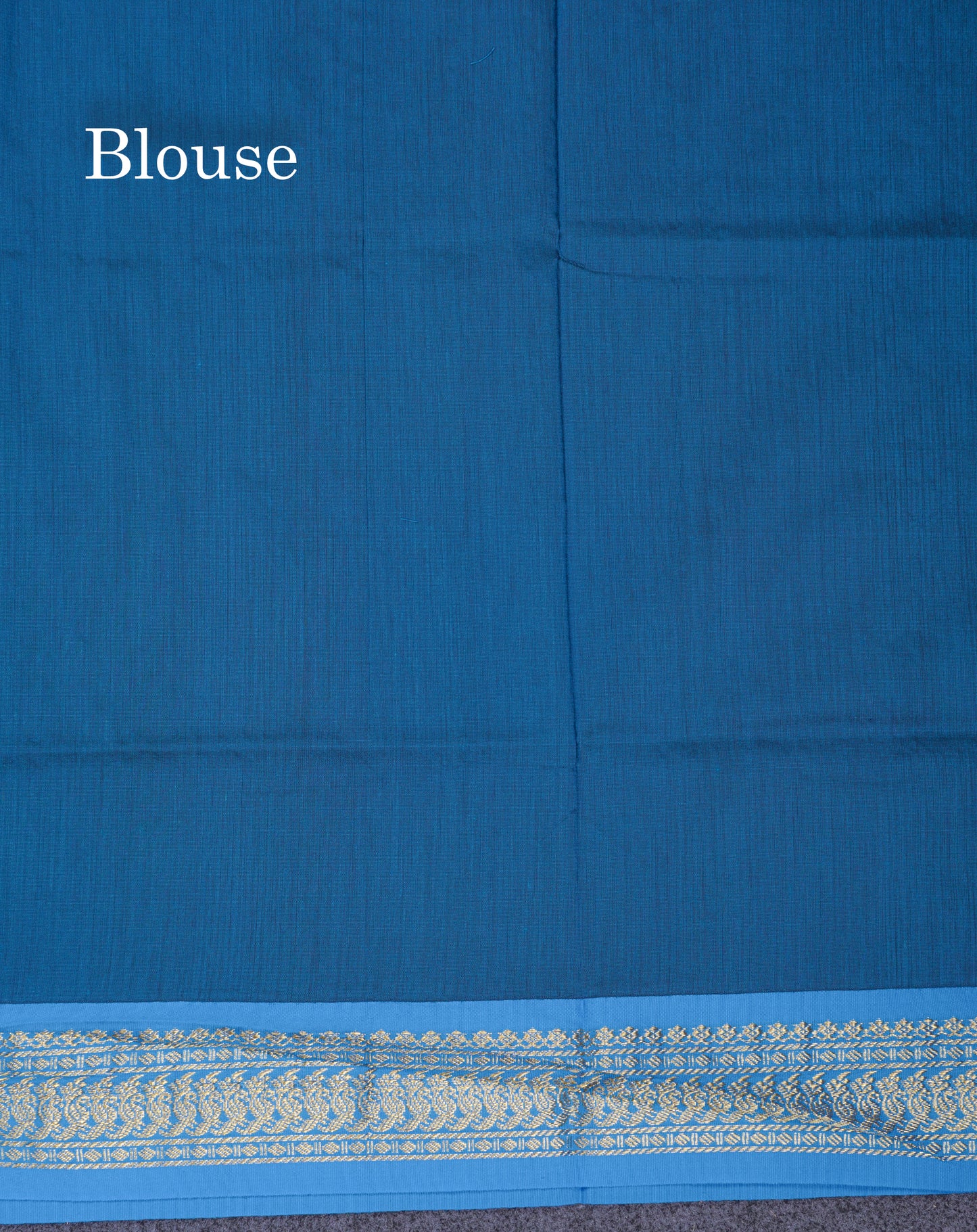 Beautiful Dark Maroon Kalyani Cotton Saree With Contrast Ramar Blue Blouse