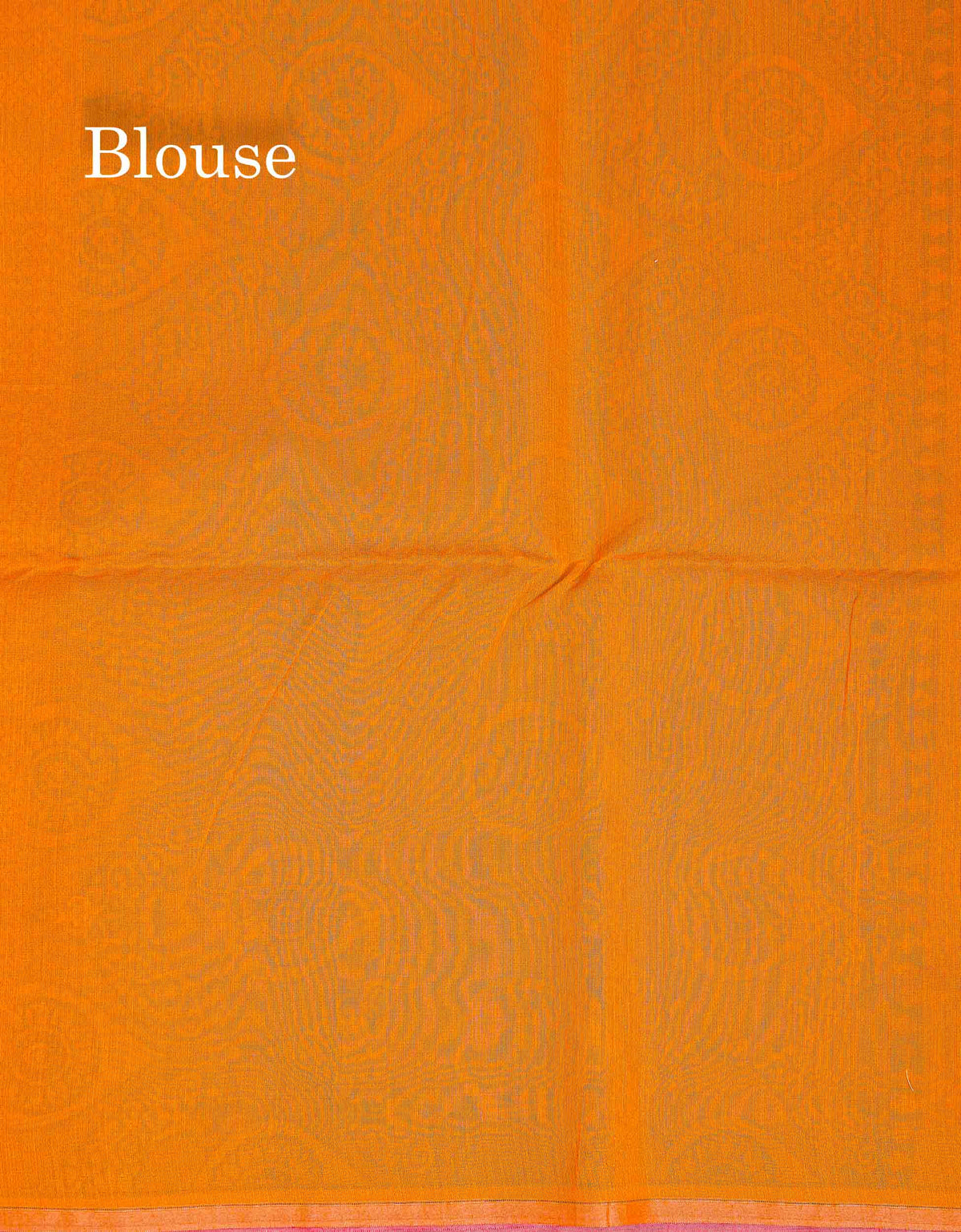 Beautiful Light Peach Fancy Kora Cotton Saree With Contrast Parrot Green Blouse