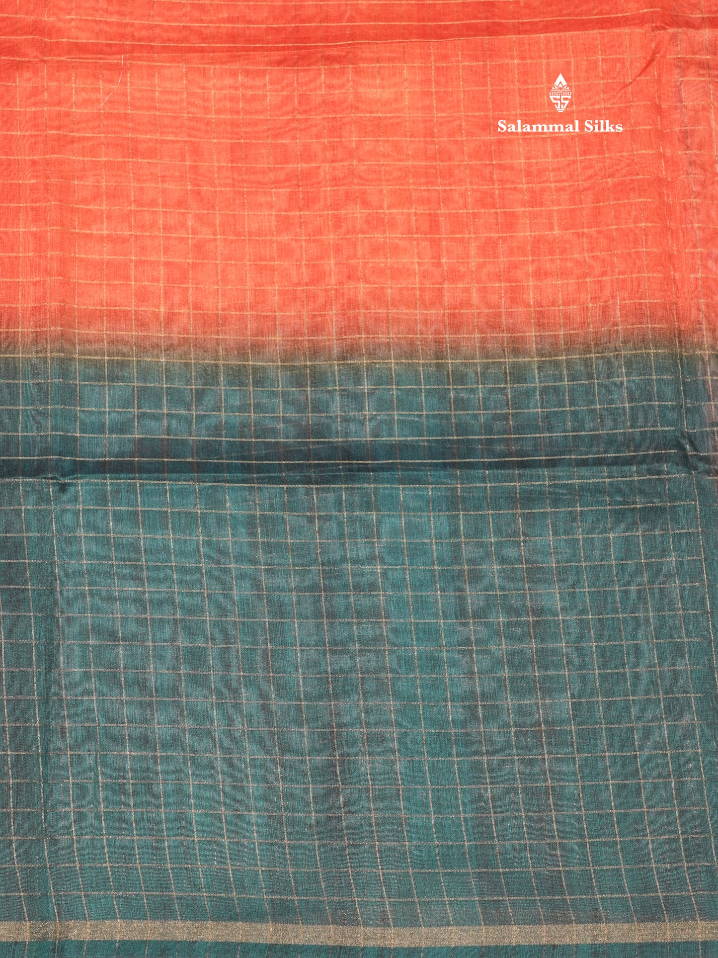 Fancy Cotton Mix Saree MultiColour Body Checks With Floral Kalamkari Blouse