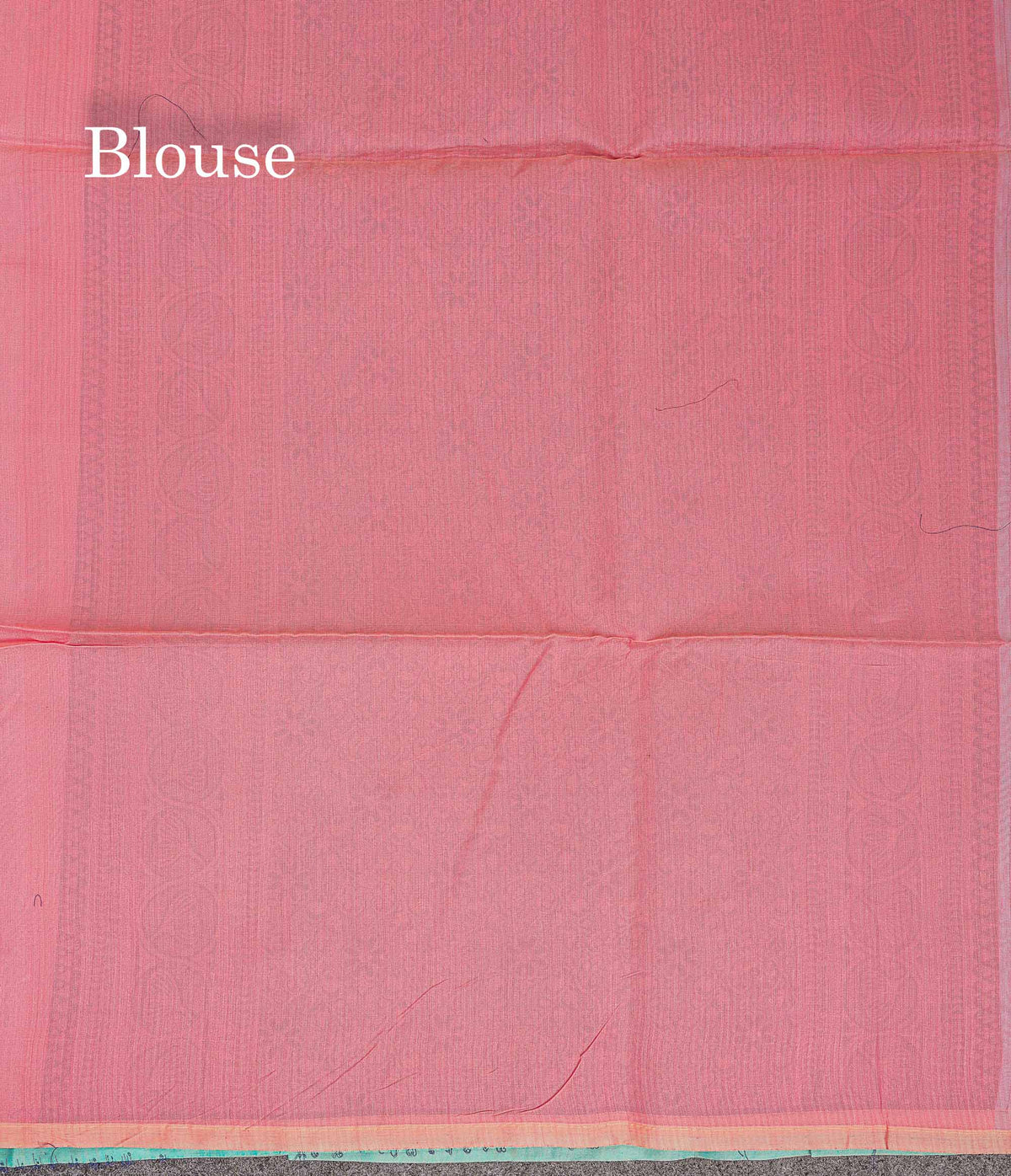 Sky Blue Beautiful Fancy Kora Cotton Saree With Contrast Baby Pink Blouse