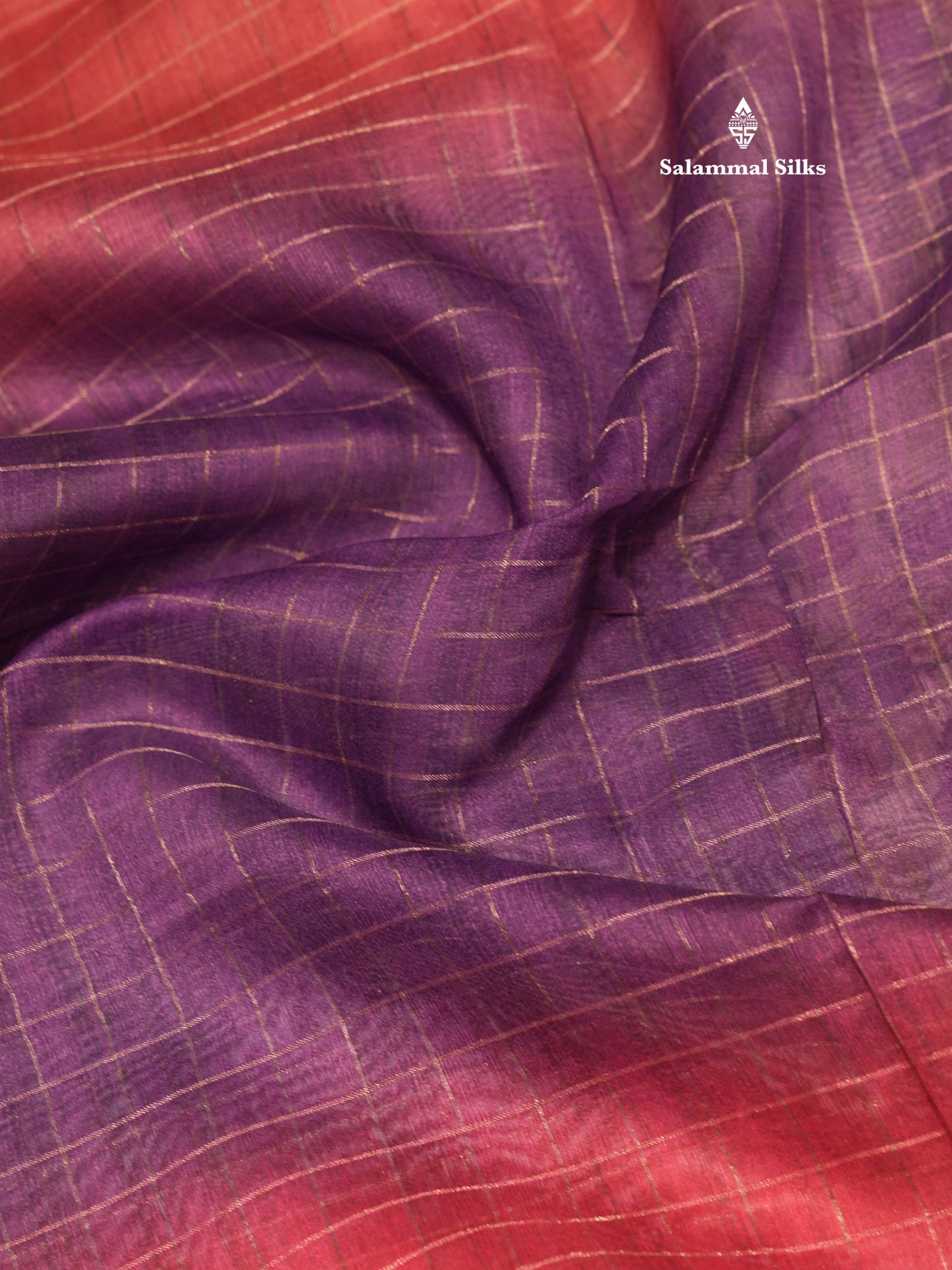 Fancy Cotton Mix Saree MultiColour Body Checks With Floral Kalamkari Blouse