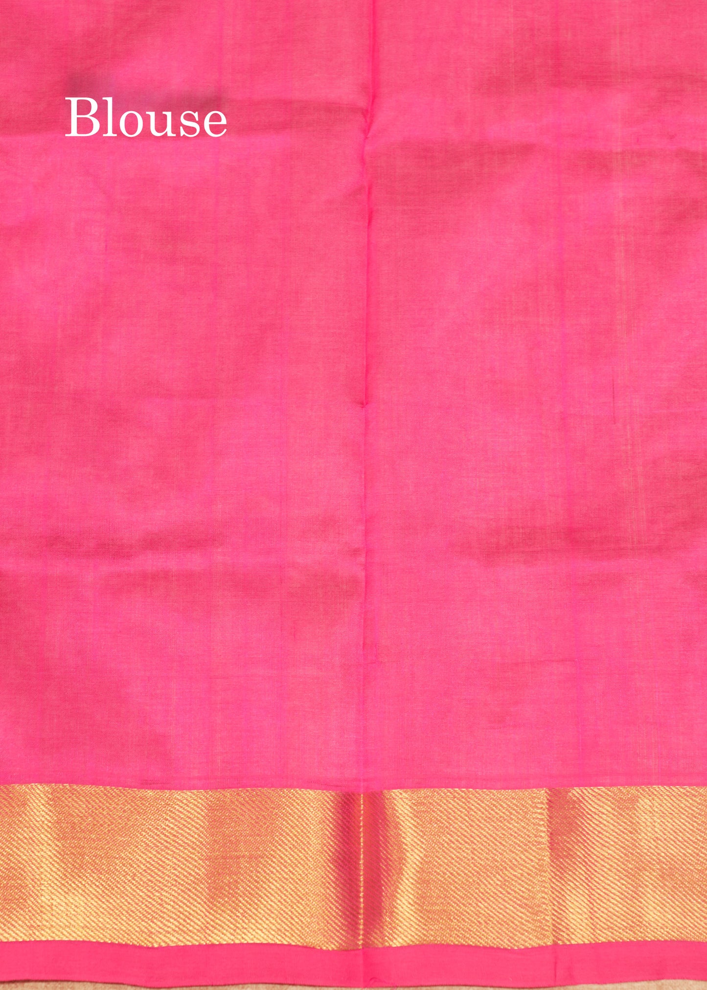 Blue Colour Pure Silk Cotton Saree With Contrast Pink Border