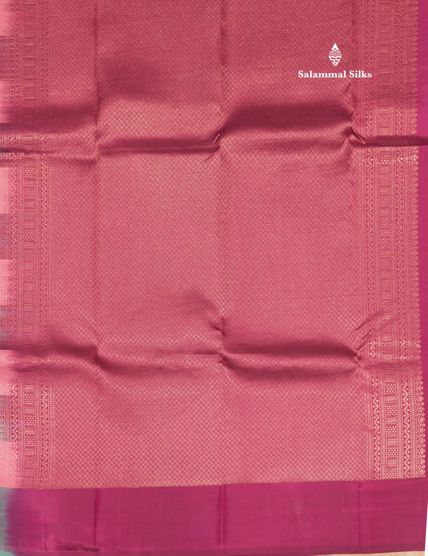 Pure Kanjivaram Palum Pazham Checks Silk Saree With Violet Blouse