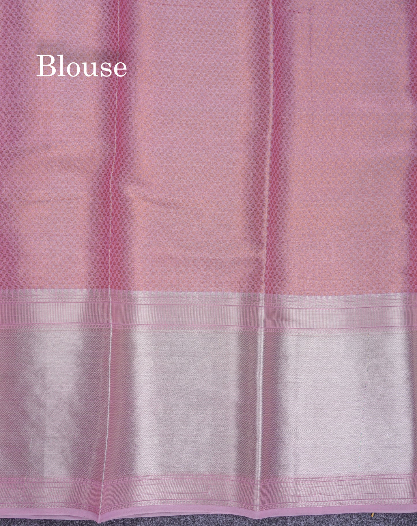Beautiful Light Pink Tissue Silk Mix Saree With Menakari Work Border