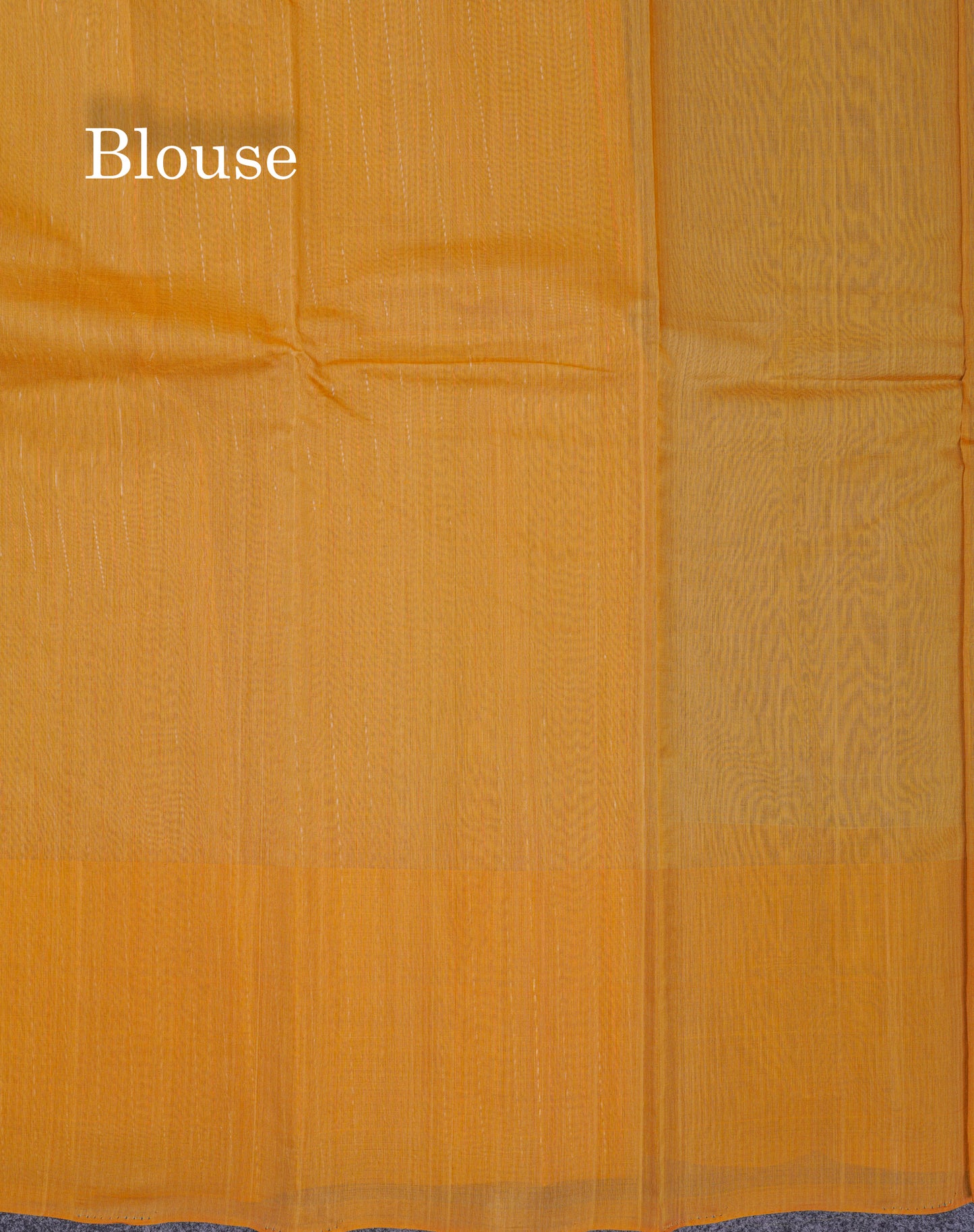 Beautiful Sandal Pure Cotton Saree With Contrast Mustard Yellow One Side Border