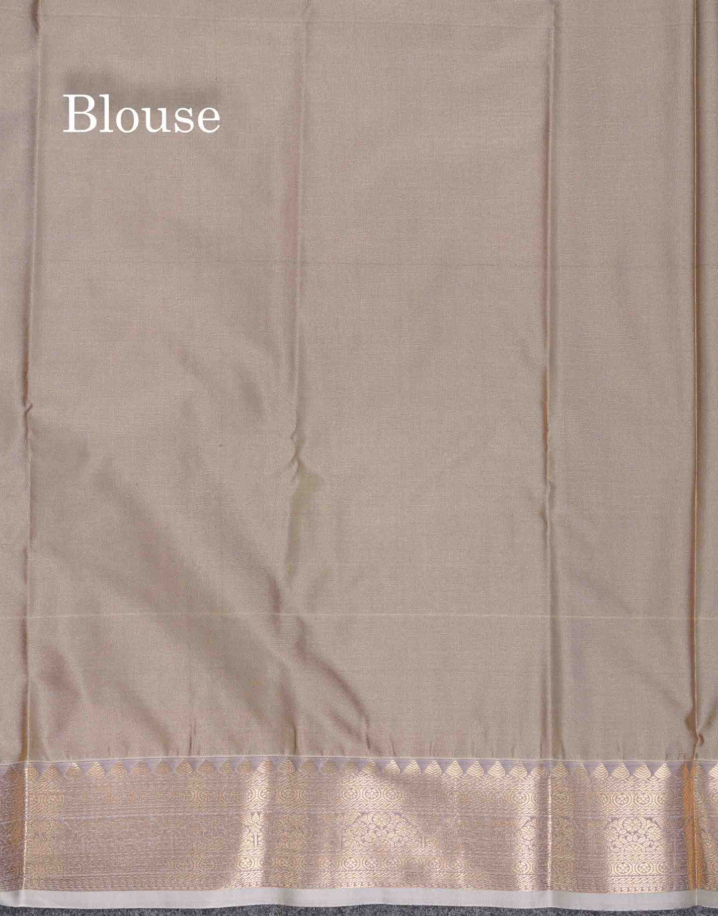 Beautiful Bottle Green Semi Silk Saree With Contrast Light Grey Traditional Medium Border