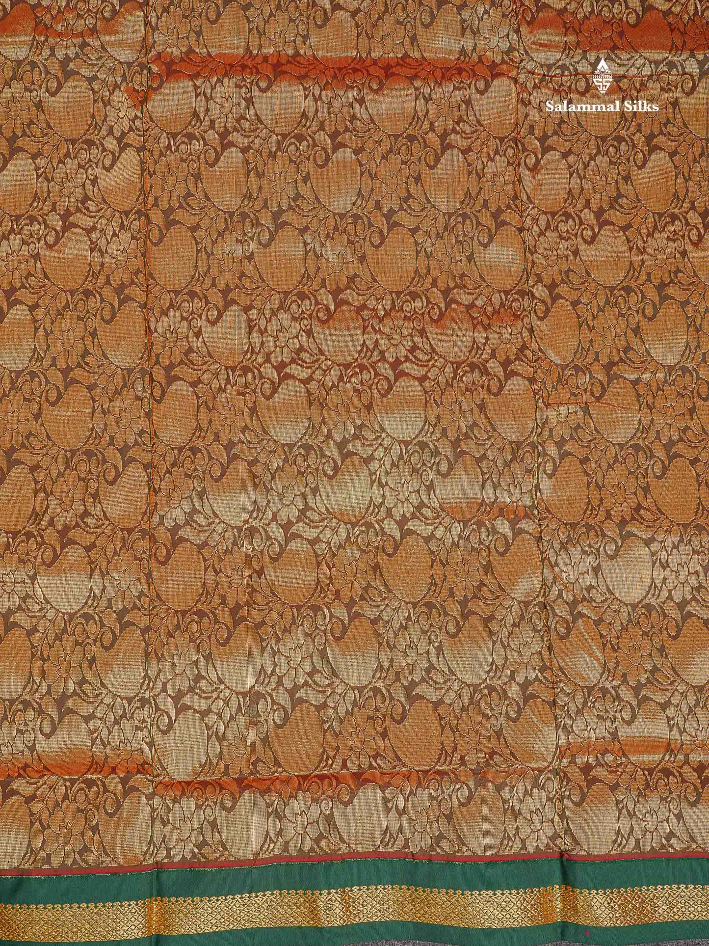 Semi Silk Saree - Peacock Blue Colour Body Zari Buttas With Contrast Pink Small Border | 10 Yards