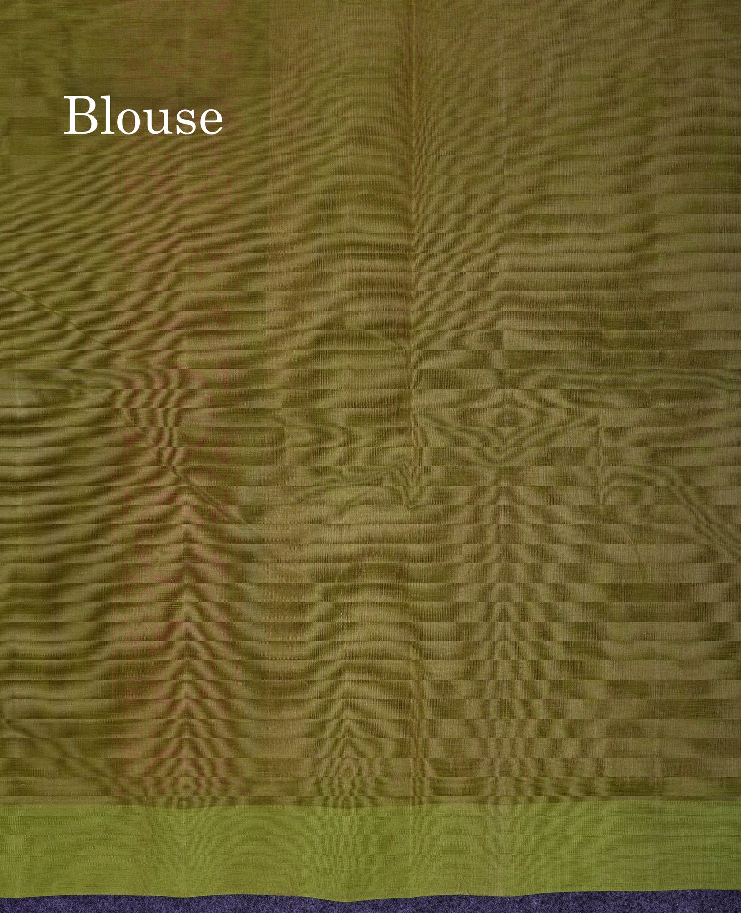 Beautiful Navy Blue Thread Work Butta Handloom Pure Cotton Saree With Contrast Parrot Green Blouse