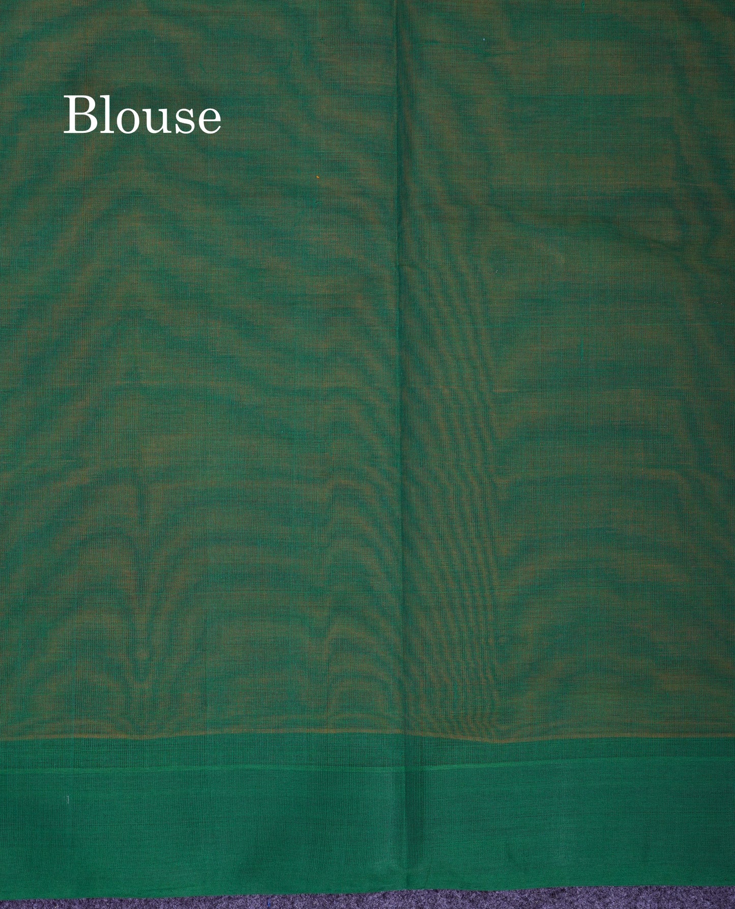 Beautiful Mustard Yellow Thread Work Butta Handloom Pure Cotton Saree With Contrast Saffire Green Blouse