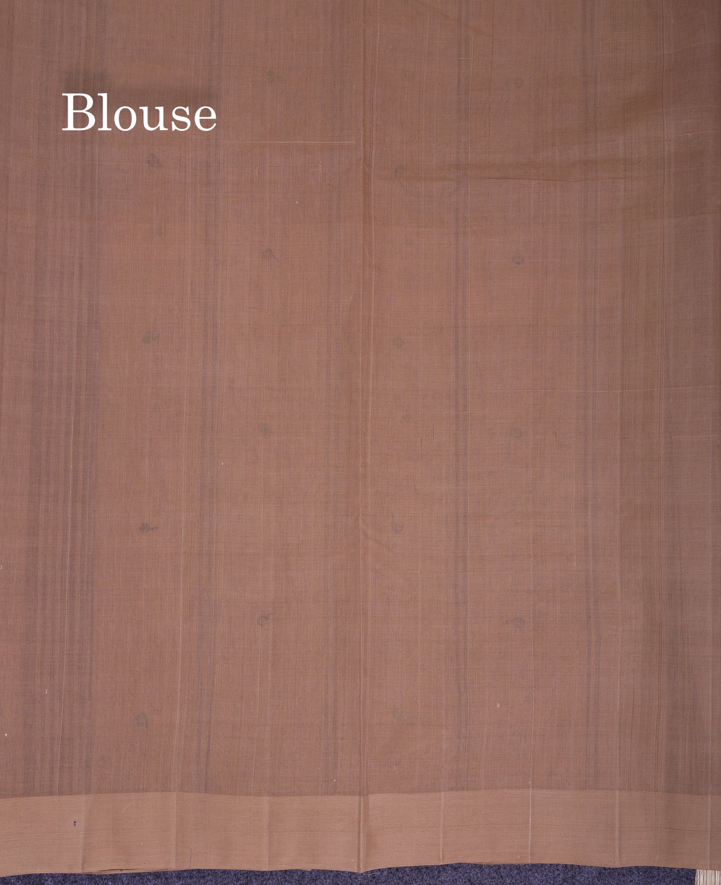 Beautiful Onion Pink Thread Work Butta Handloom Pure Cotton Saree With Contrast Sandal Blouse