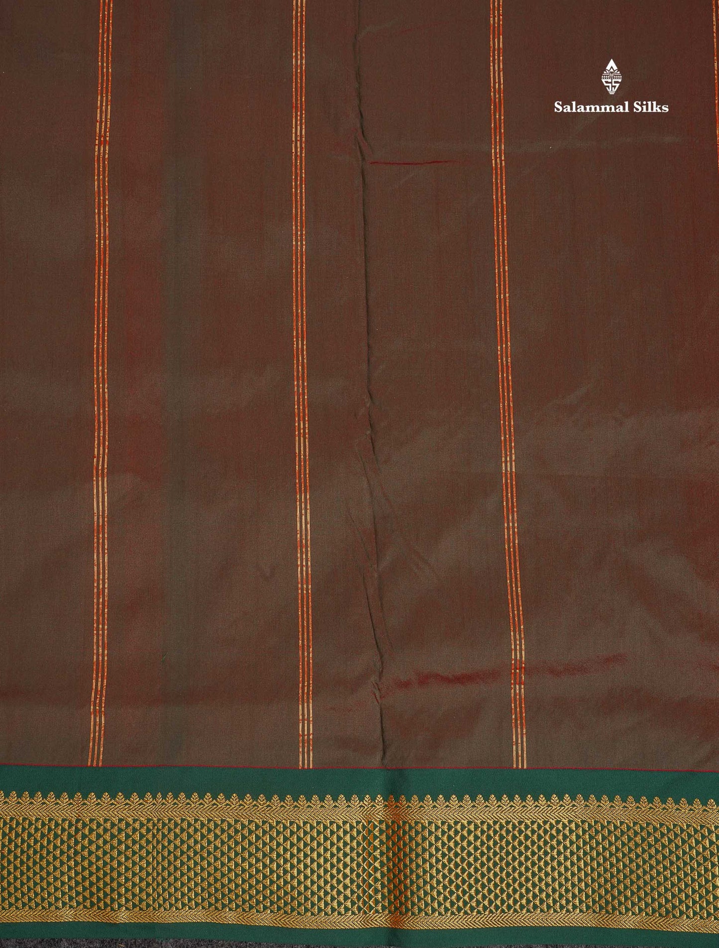 Semi Silk Saree - Green Colour Body Plain With Contrast Pink Border | 9 Yards