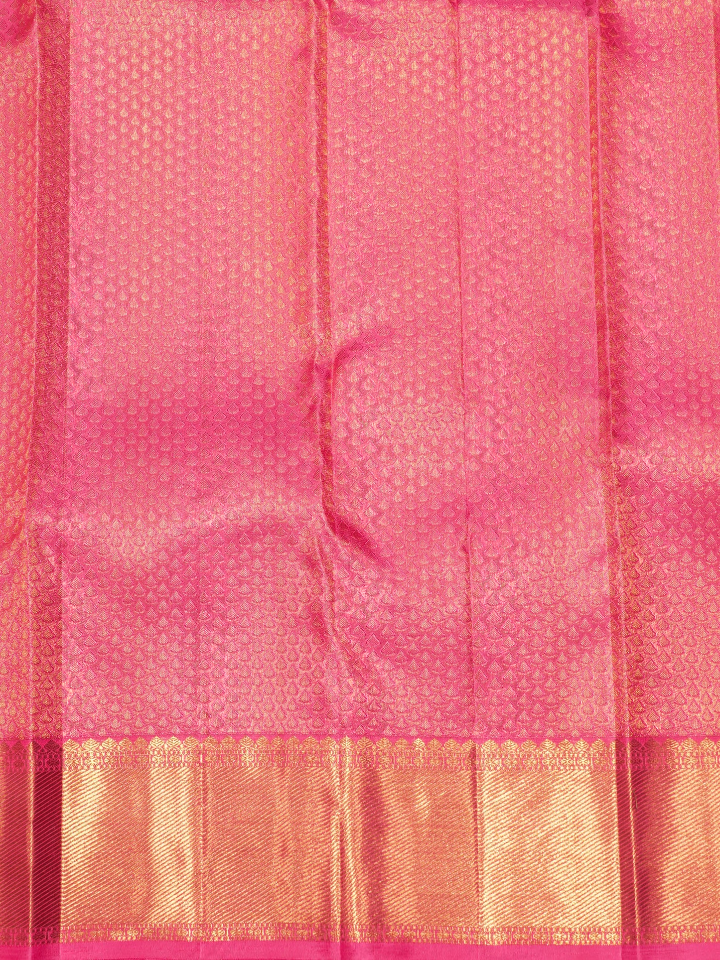 Kanjivaram Beautiful Manthulir Yellow Pure Silk Saree With Baby Pink Blouse