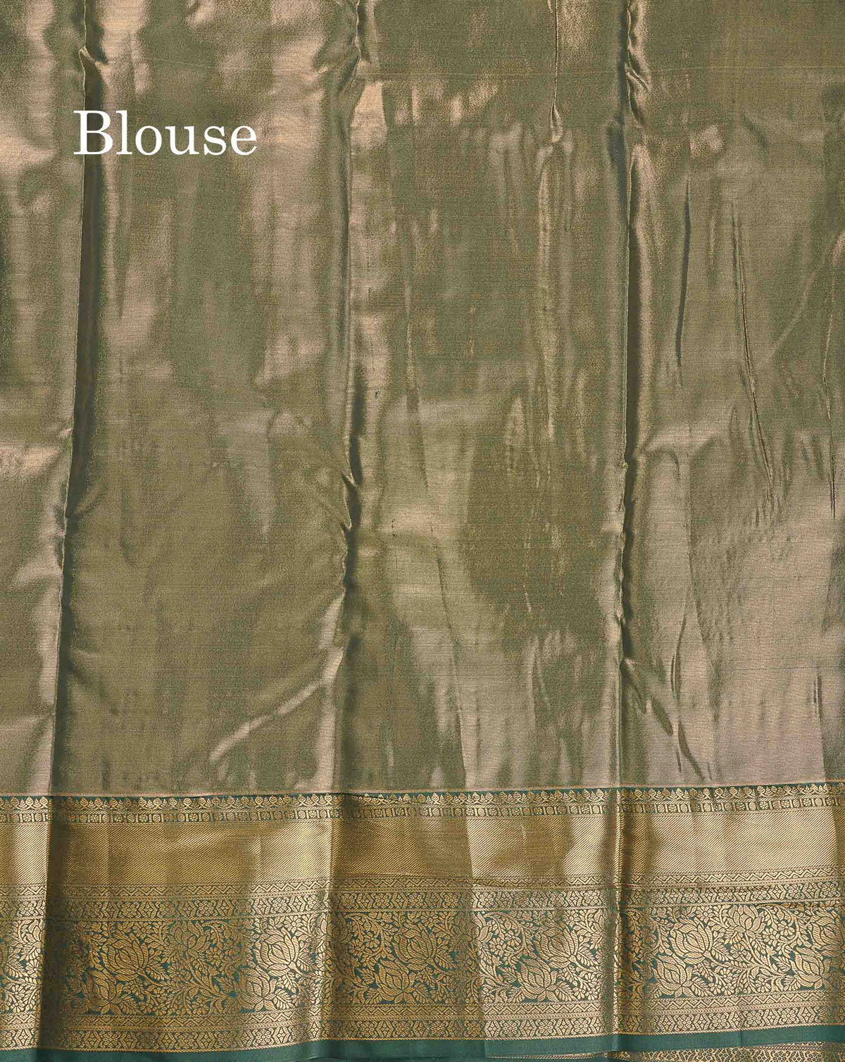 Tissue Bridal Semi Silk Saree - Light Lavender Colour Body With Contrast Bottle Green Border