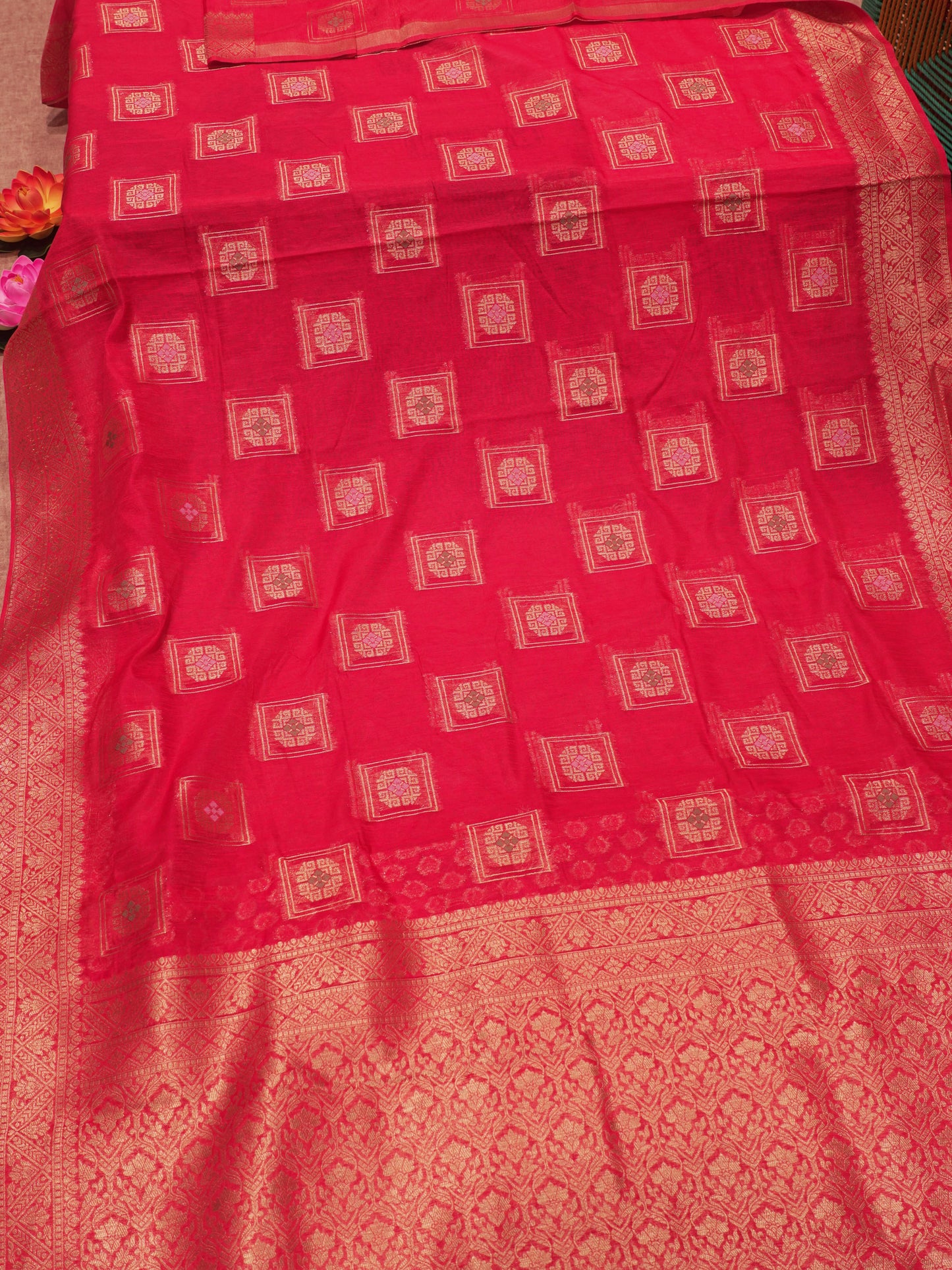 Bottle Green Meena Work Beautiful Malbari Linen Fancy Saree With Blouse