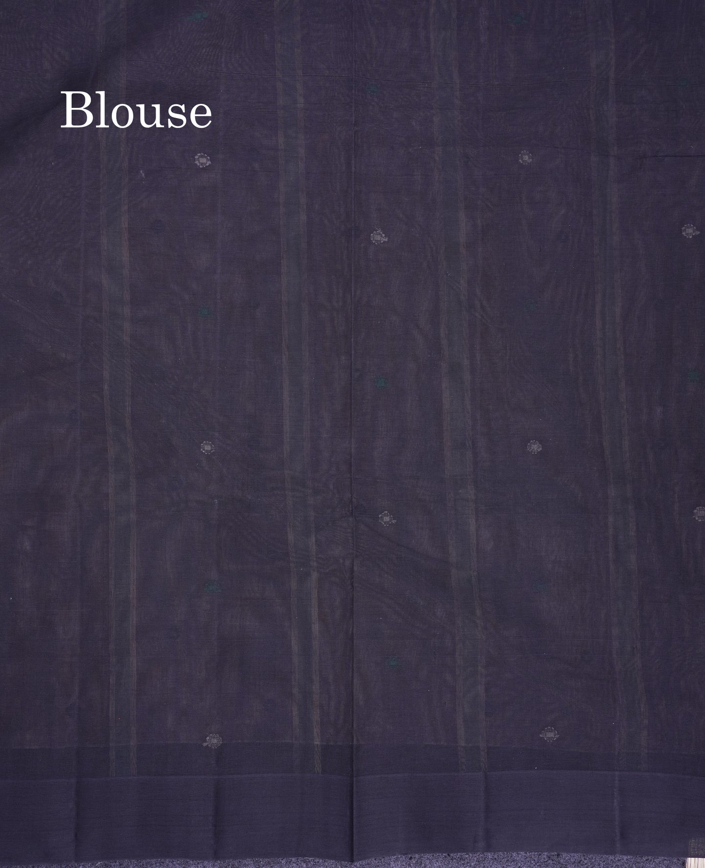 Beautiful Cream Sandal Thread Work Butta Handloom Pure Cotton Saree With Contrast Black Blouse