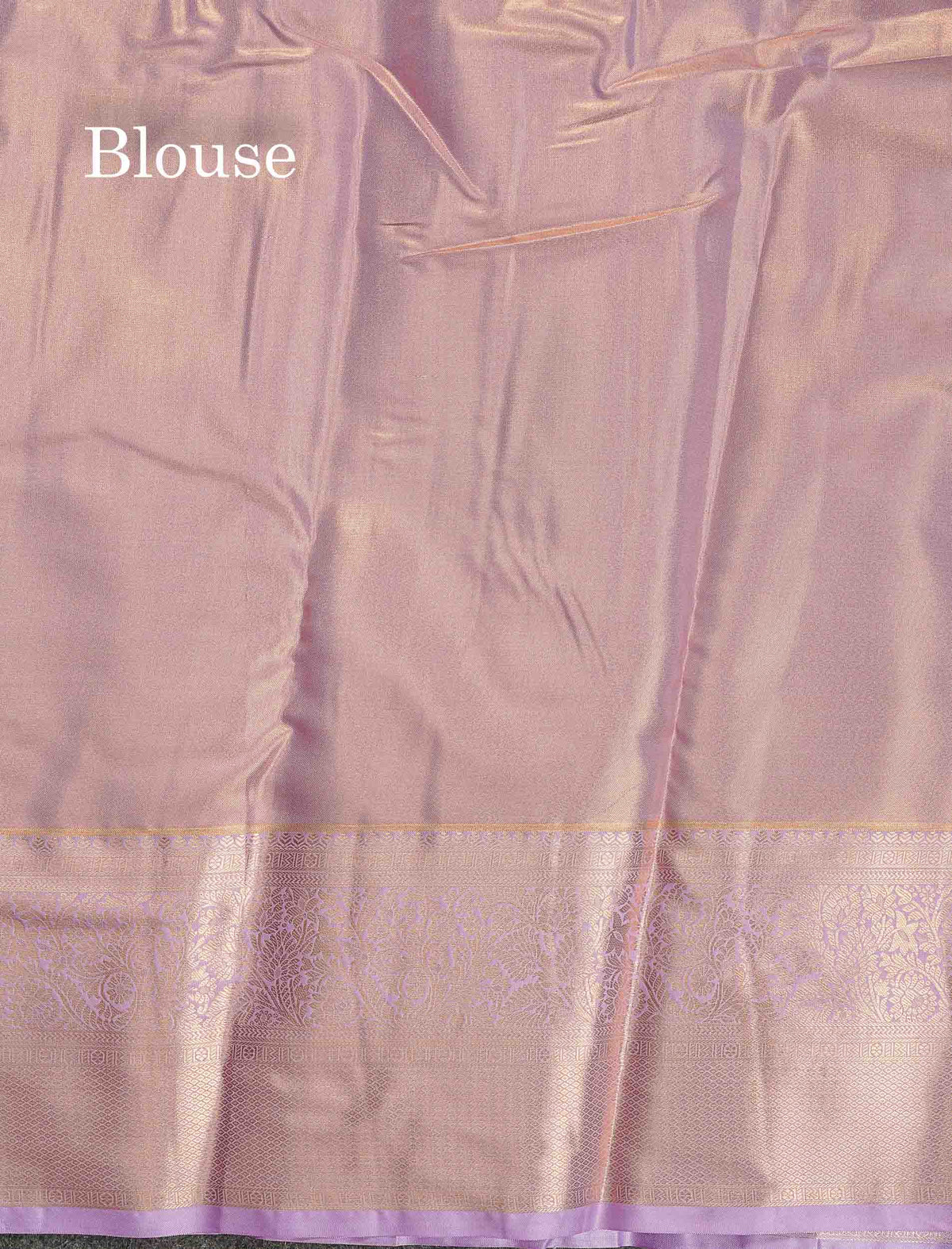 Tissue Bridal Semi Silk Saree - Mustard Yellow Colour Body With Contrast Light Lavender Border