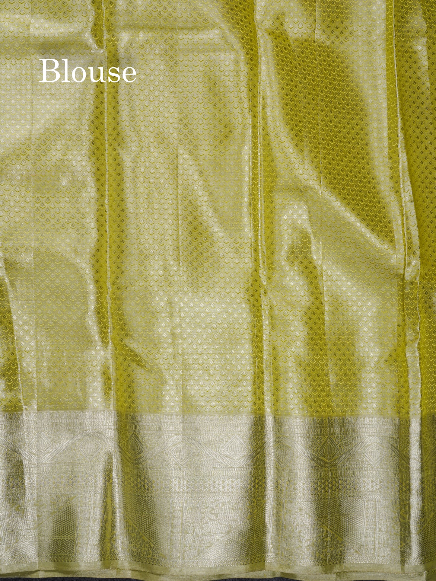 Beautiful Elaichi Green Tissue Bridal Pure Kanjivaram Silk Saree With Traditional Border
