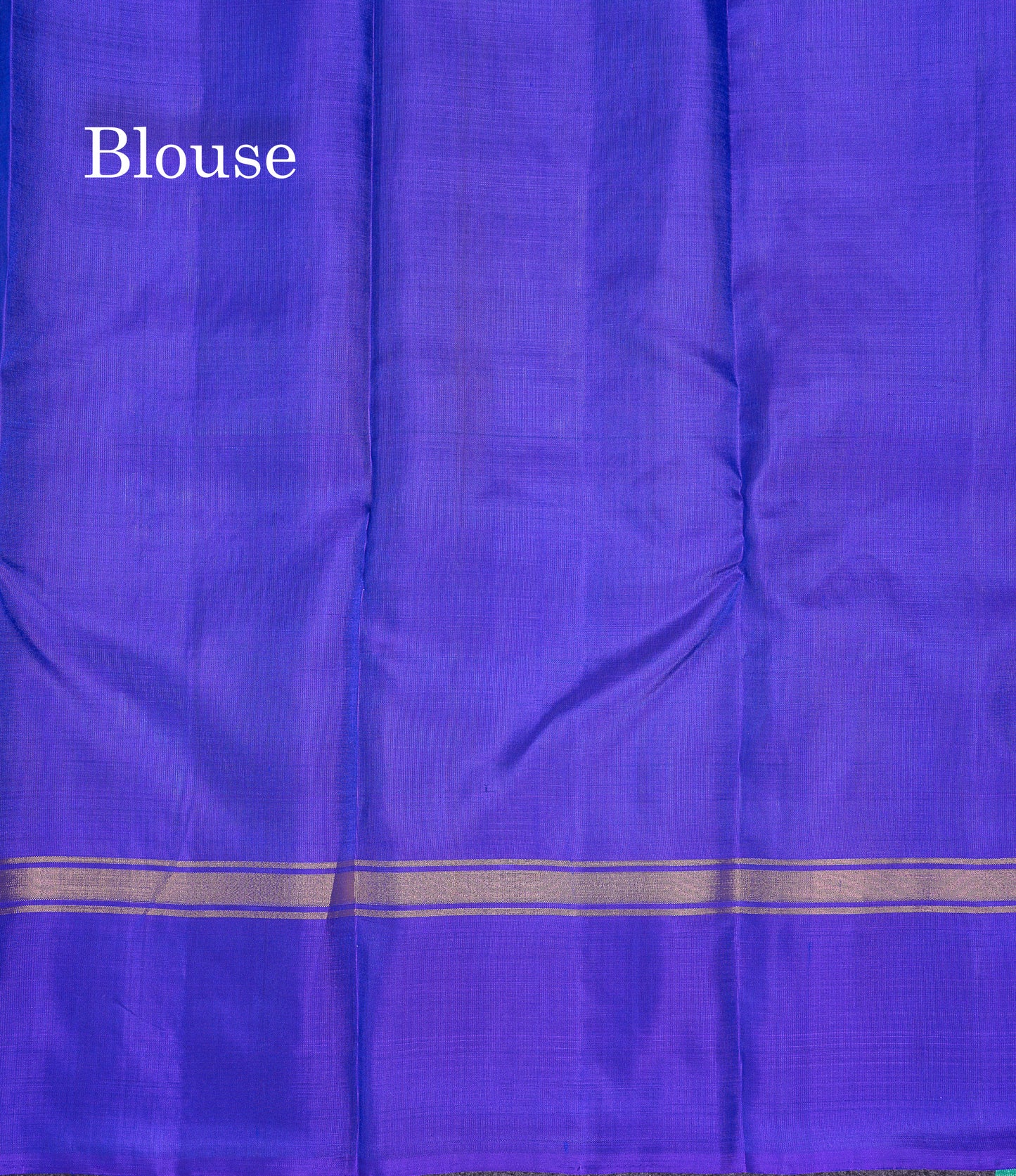 Beautiful Dual Tone Rexona Green Pure Kanjivaram Silk Saree With Contrast Navy Blue Fancy Border