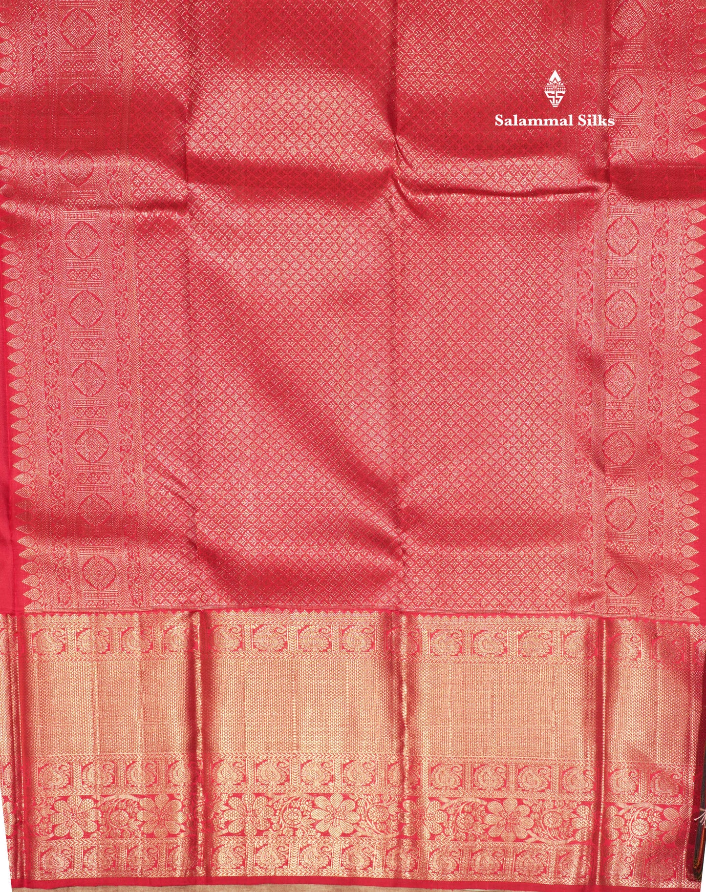 Kanjivaram Beautiful Red Pure Silk Saree With Pista Green Blouse