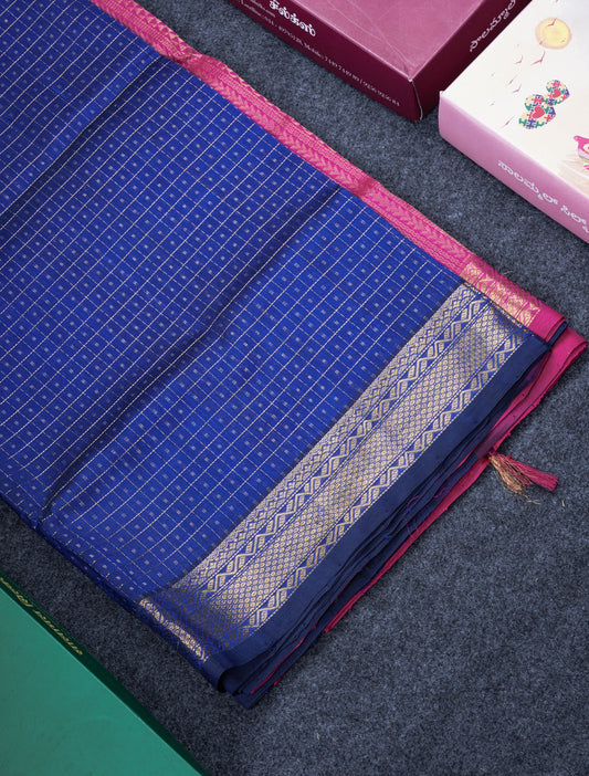 Blue Lakshadeepam With Big Border