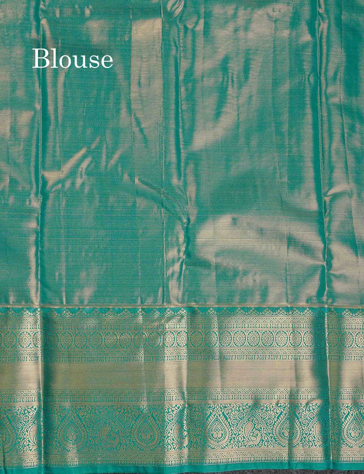 Tissue Bridal Semi Silk Saree - Light Lavender Colour Body With Contrast Teal Green Border