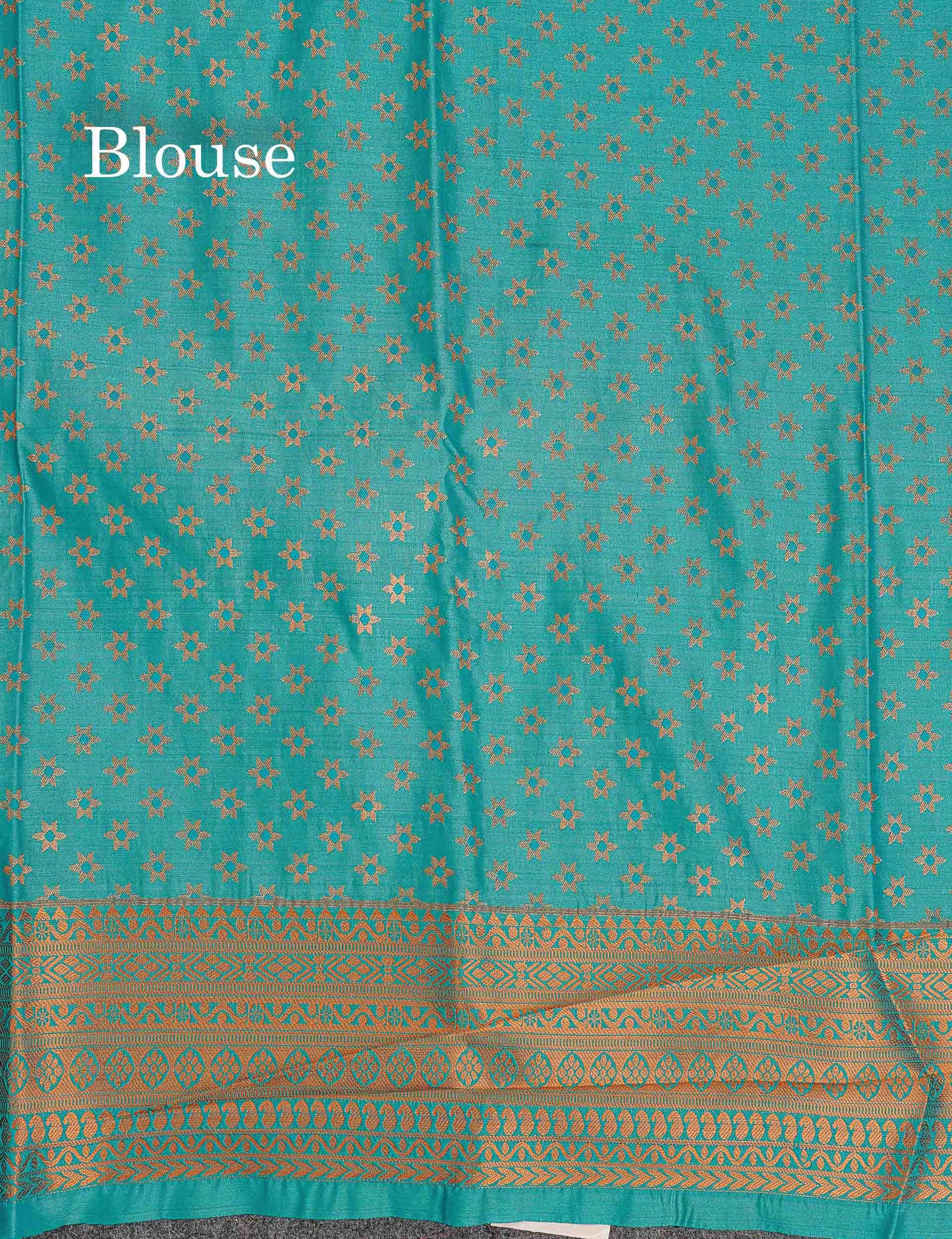 Semi Silk Saree - Pink Body Butta With Contrast Light Rexona Green Traditional Border
