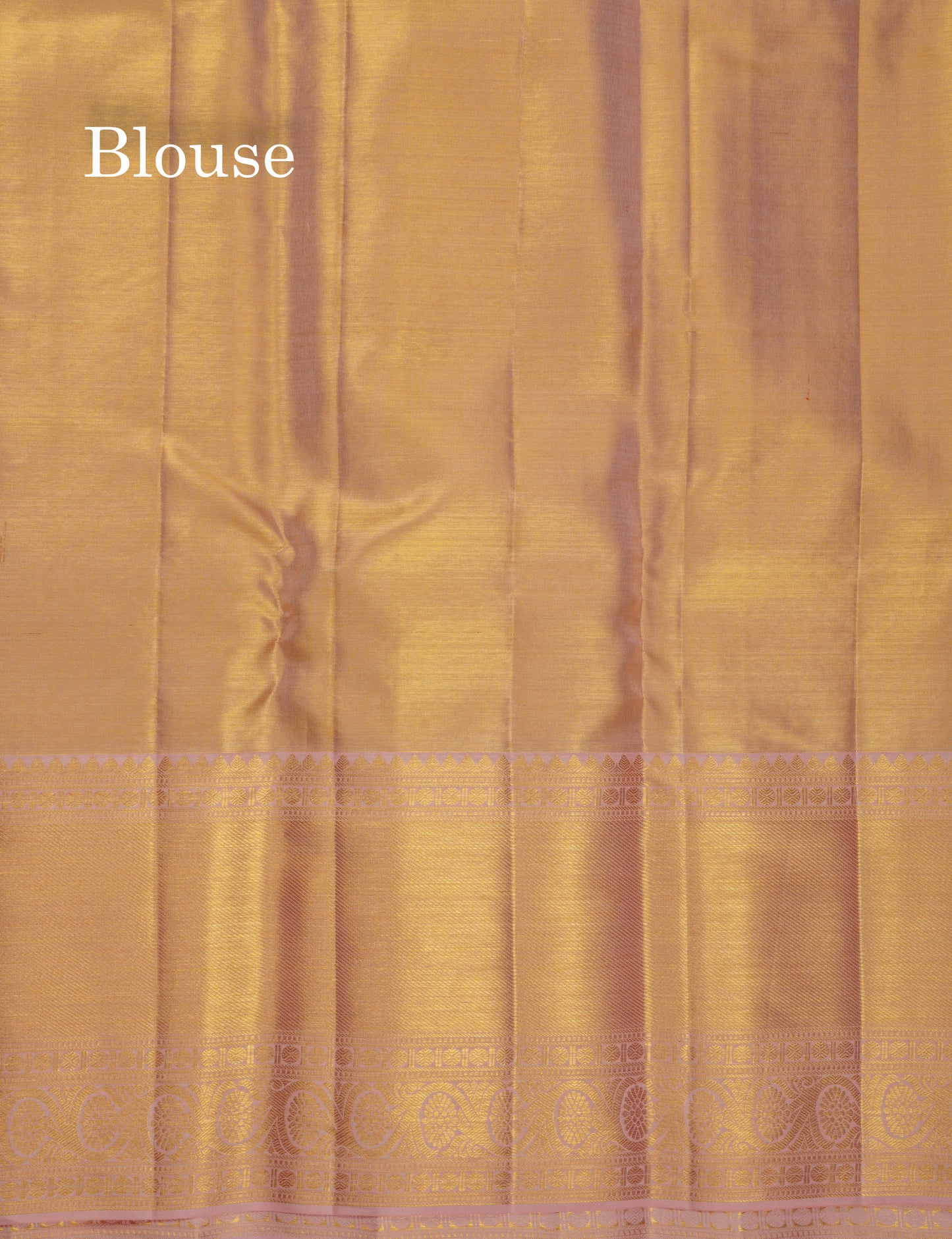 Beautiful Gold Tissue Bridal Vanasingaram Pure Kanjivaram Silk Saree With Contrast Peach Traditional Evening Morning Border