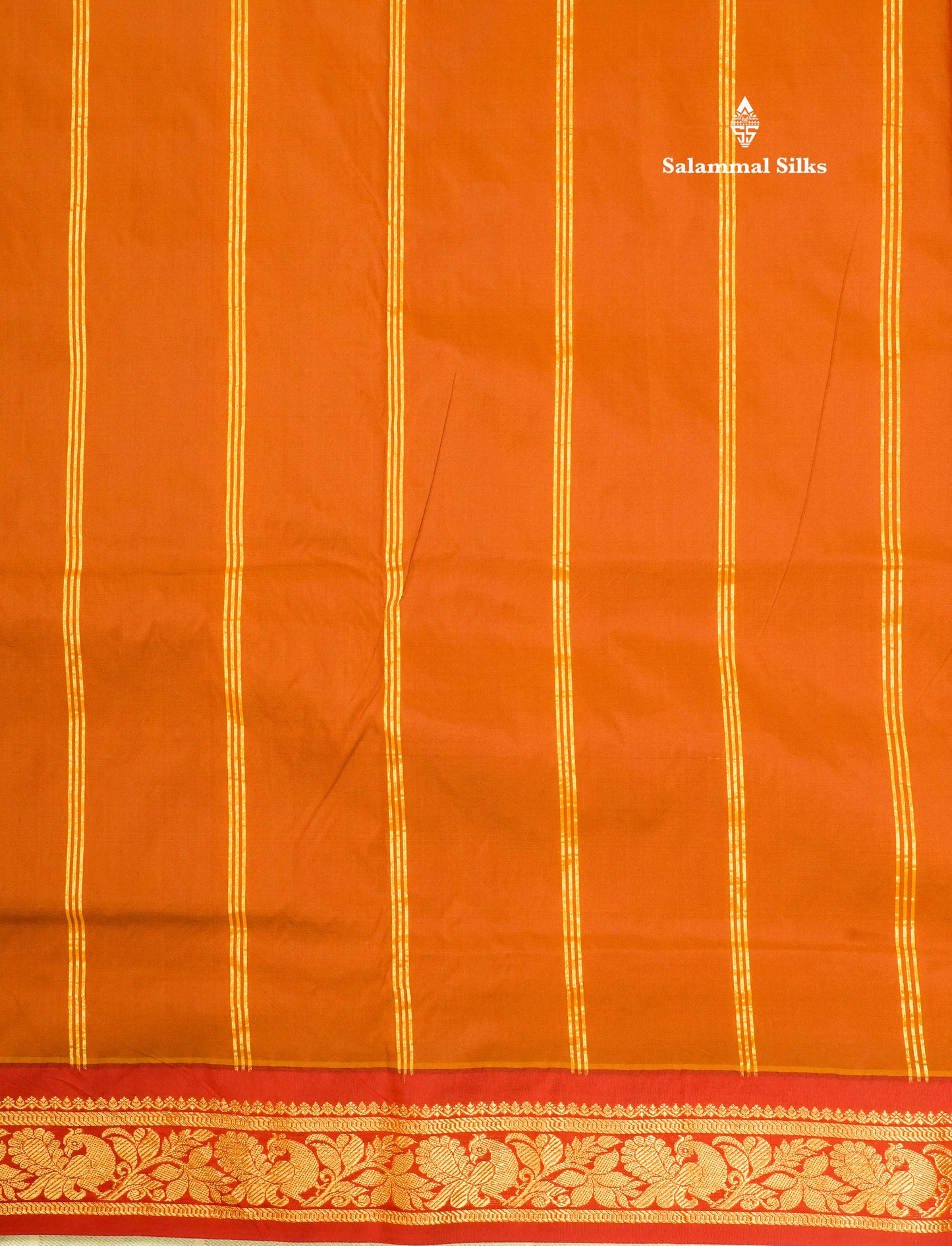 11 Yards Semi Silk Saree Green with Contrast Pink Border