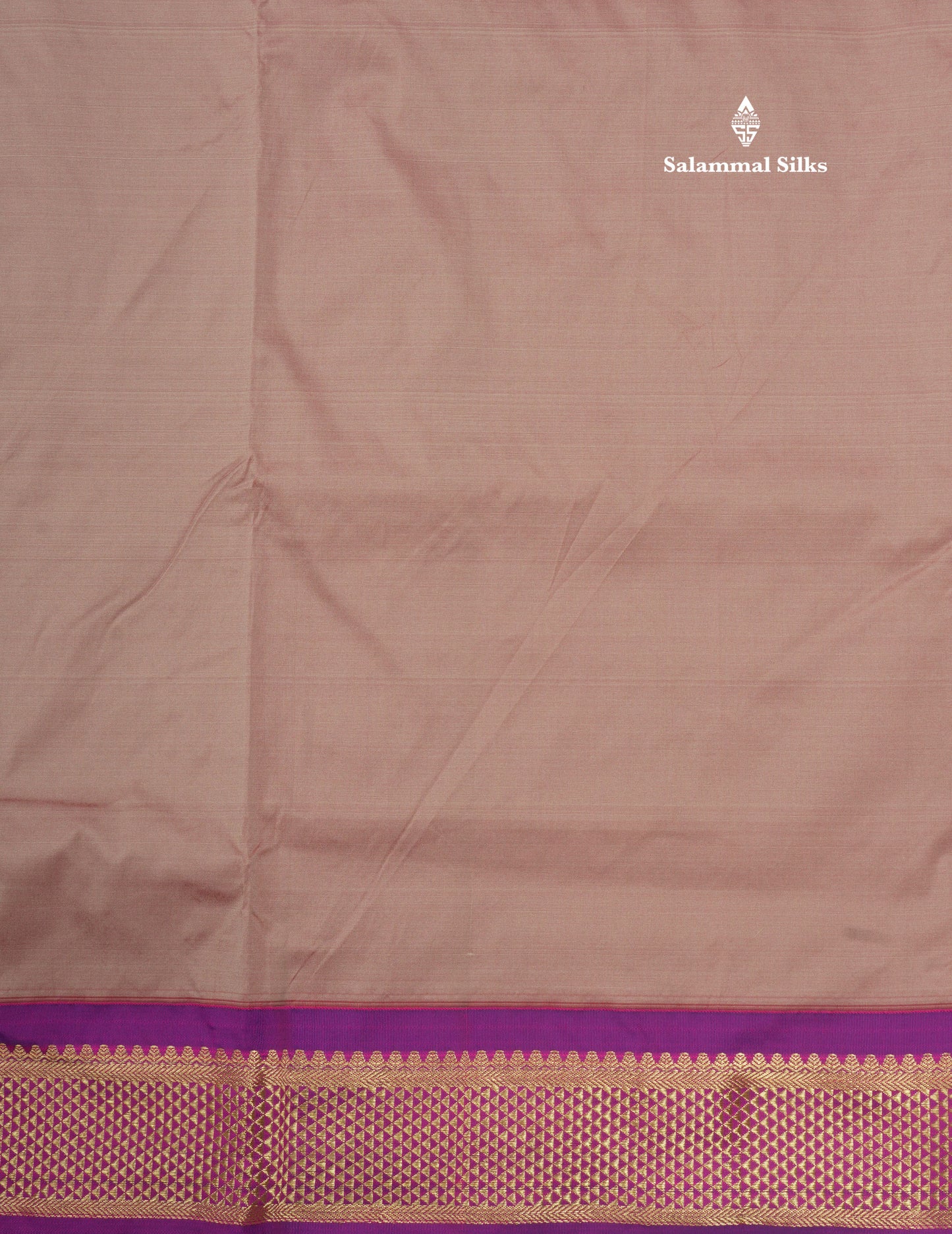 11 Yards Semi Silk Saree Chocolate with Contrast Magenta Border