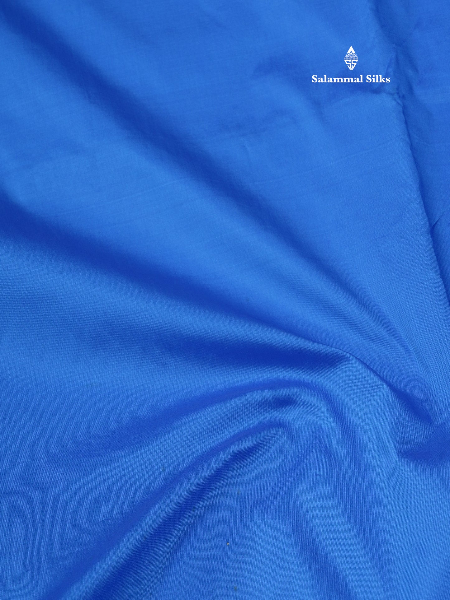11 Yards Semi Silk Saree Royal Blue with Contrast Pink Border
