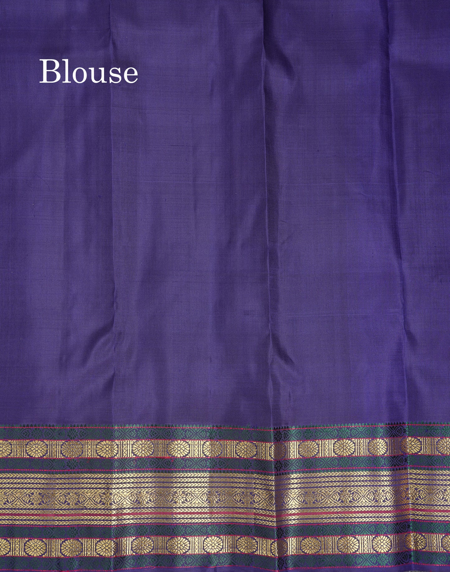 Beautiful Maroon & Navy Blue Pure Kanjivaram Silk Saree With Contrast Navy Blue Traditional Border