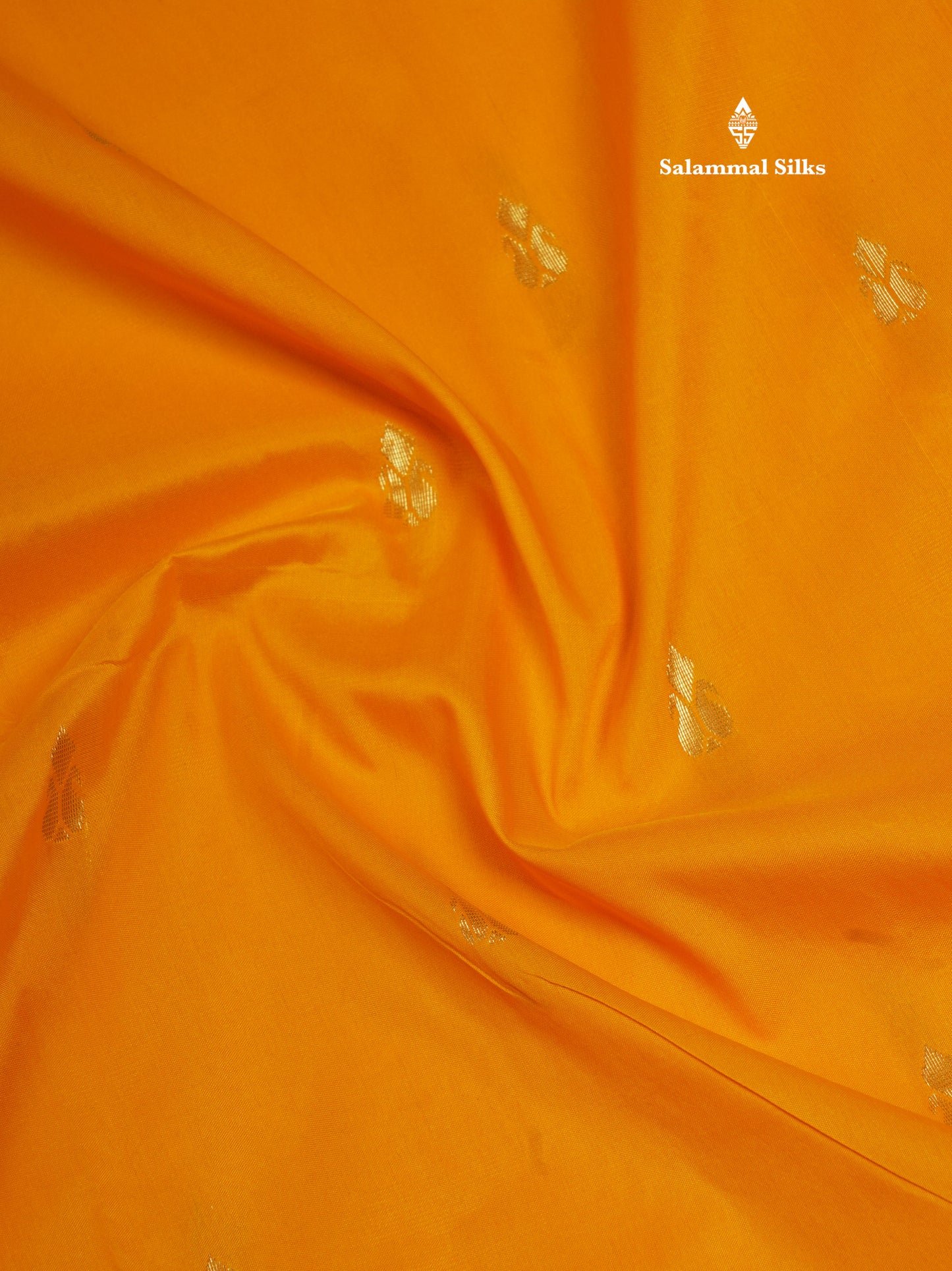 11 Yards Semi Silk Saree Mango Yellow with Contrast Maroon Border