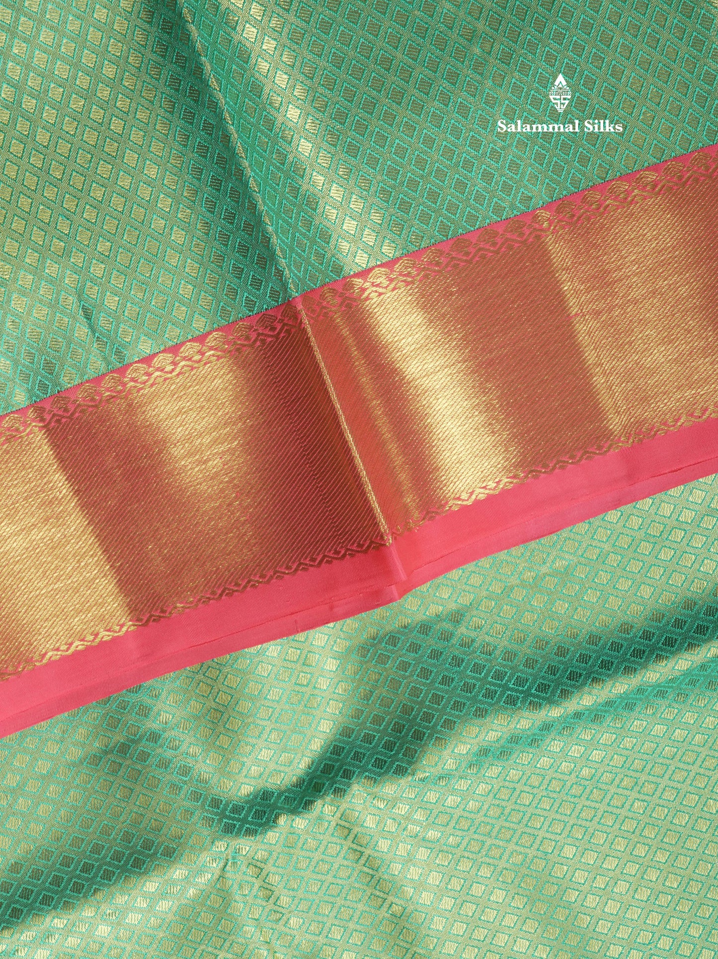 Rexona Grand Wedding Pure Kanjivaram Silk Saree With Dark Peach Traditional Pallakku Border