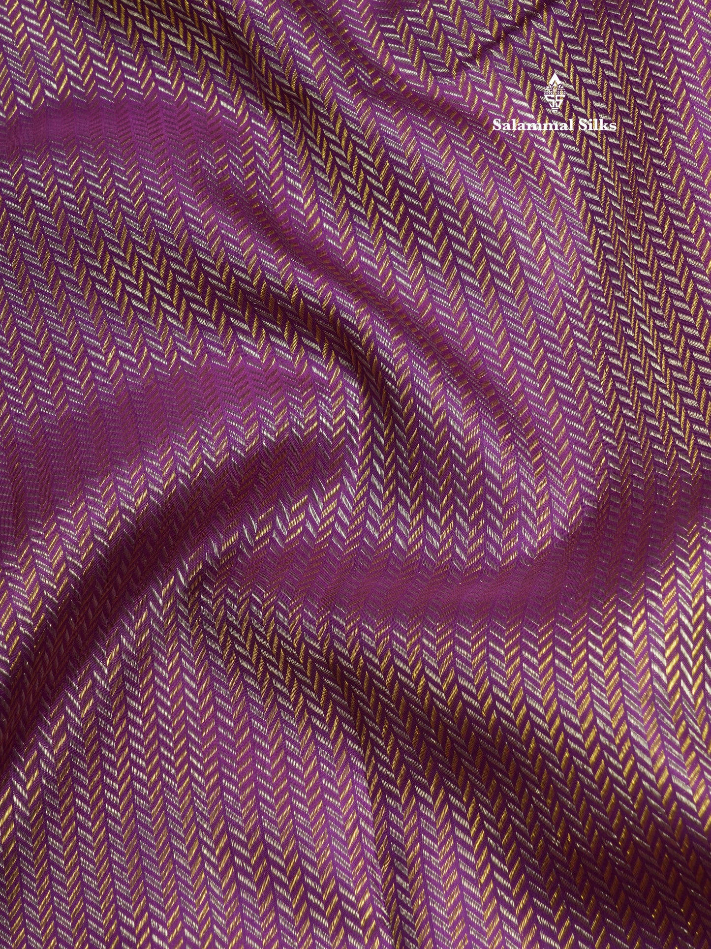 Kanjivaram Violet Grand Wedding Pure Silk Saree With Blouse