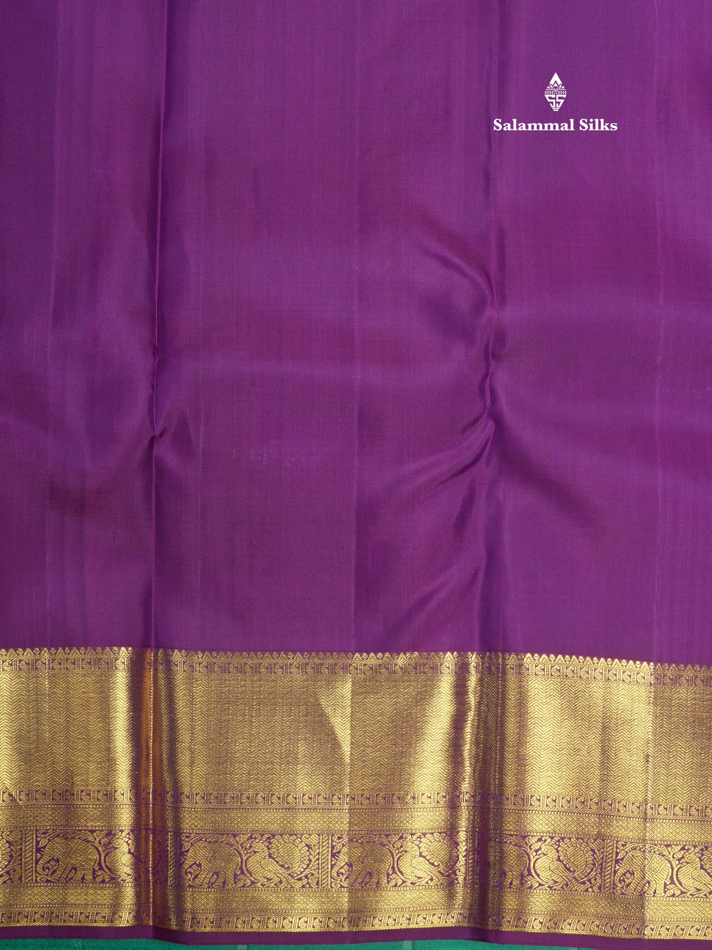 Kanjivaram Violet Grand Wedding Pure Silk Saree With Blouse