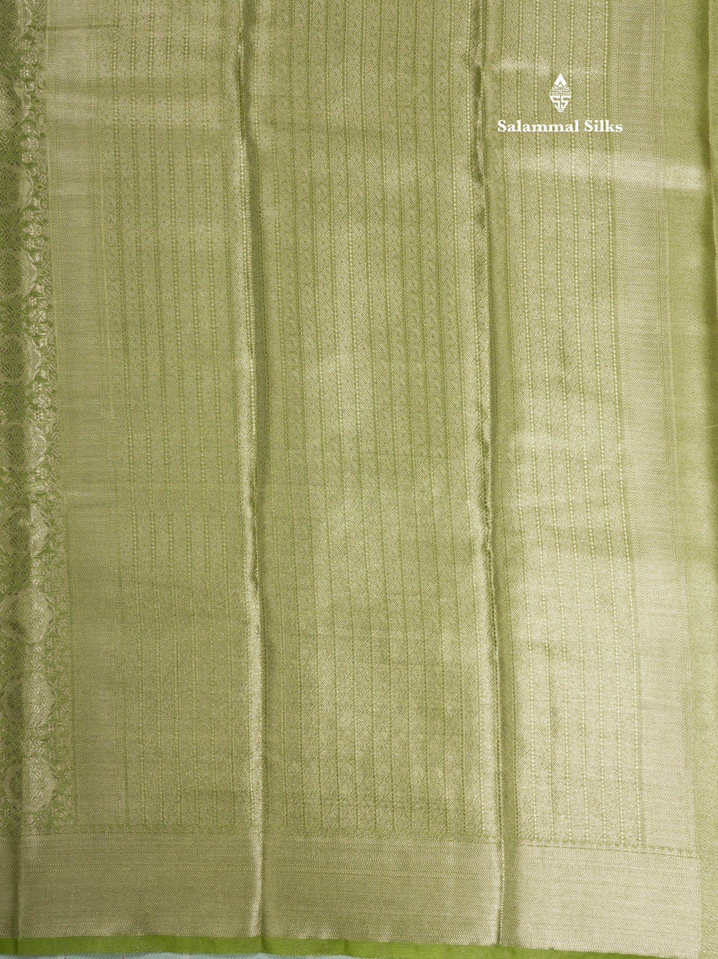 Beautiful Parrot Green Grand Tissue Banaras Fancy Saree With Self Border