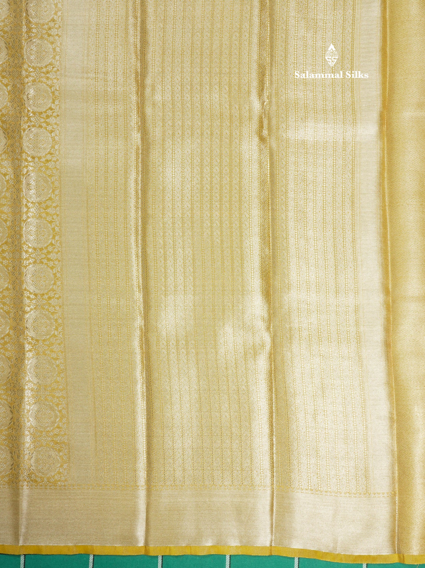 Beautiful Parrot Green Grand Tissue Banaras Fancy Saree With Self Border